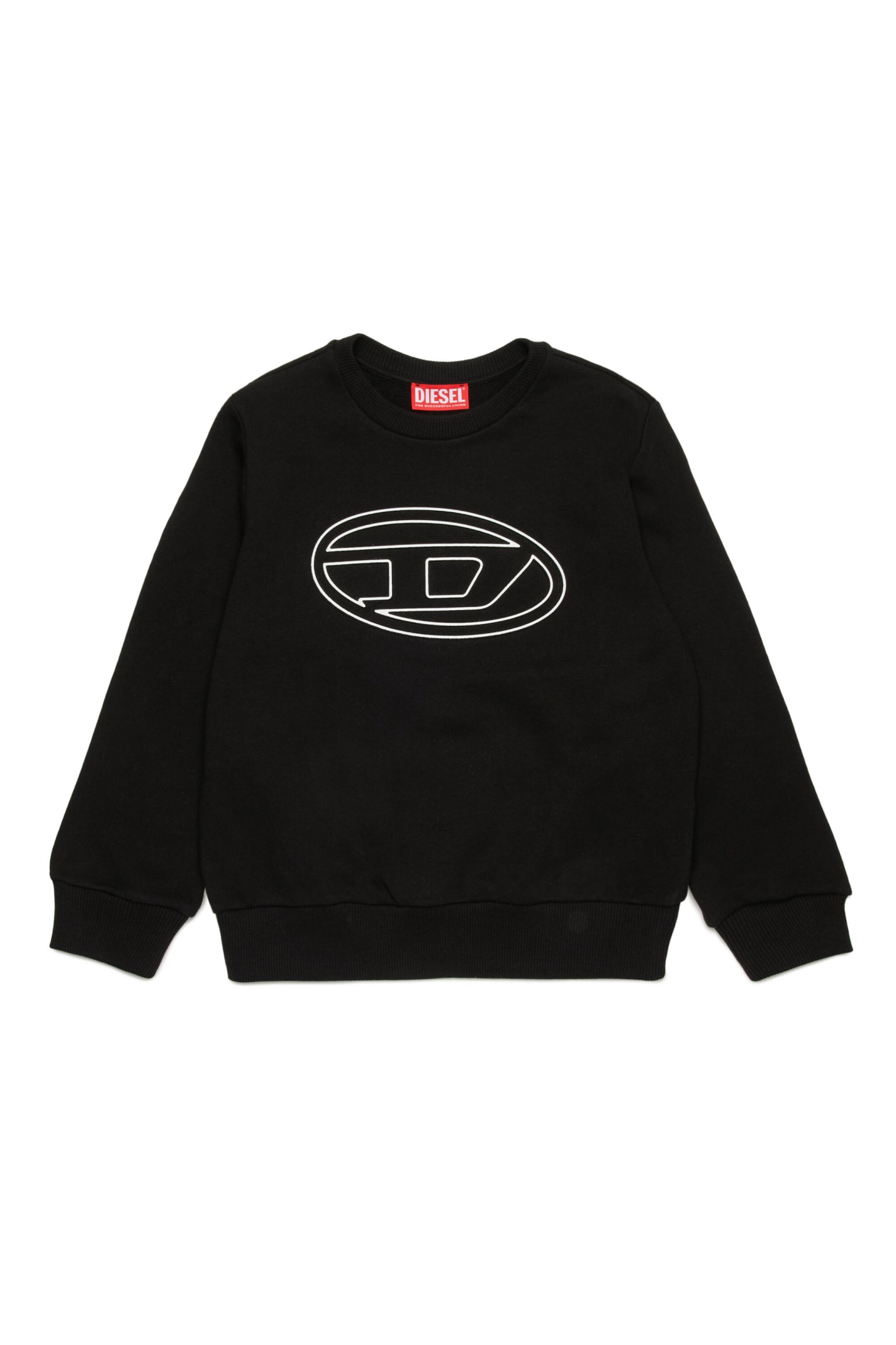 Shop Diesel Smartbigoval Over Sweat-shirt  Oval D Branded Crew-neck Sweatshirt