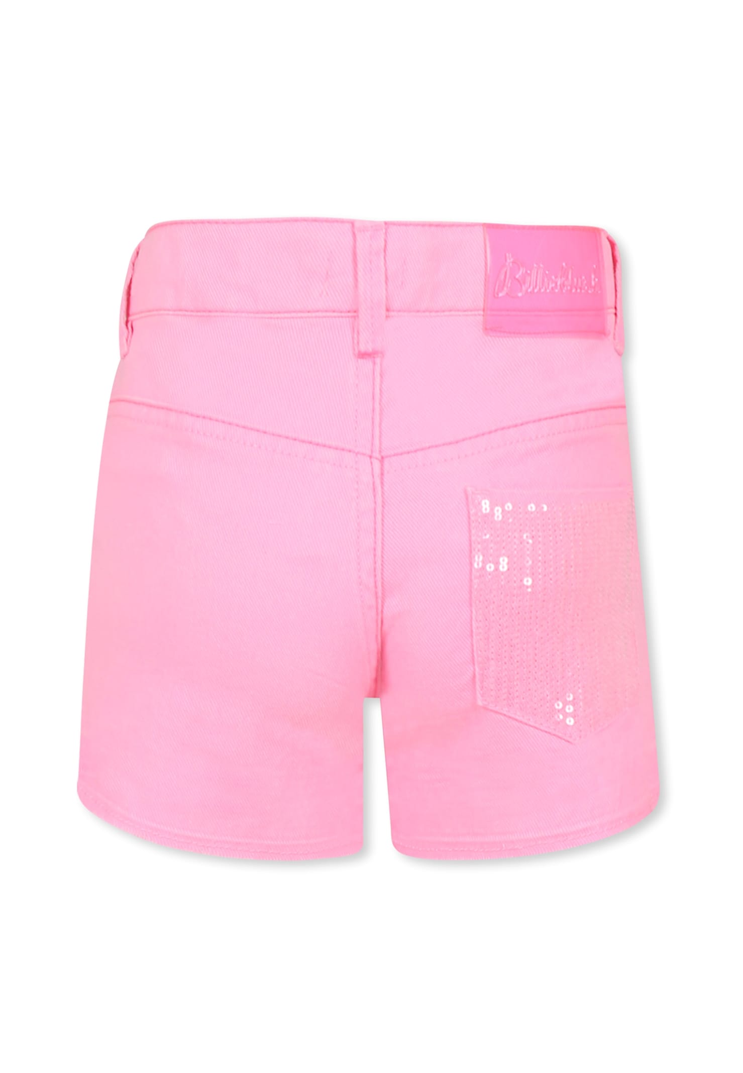Billieblush Pink Shorts For Girl With Sequins In Pink