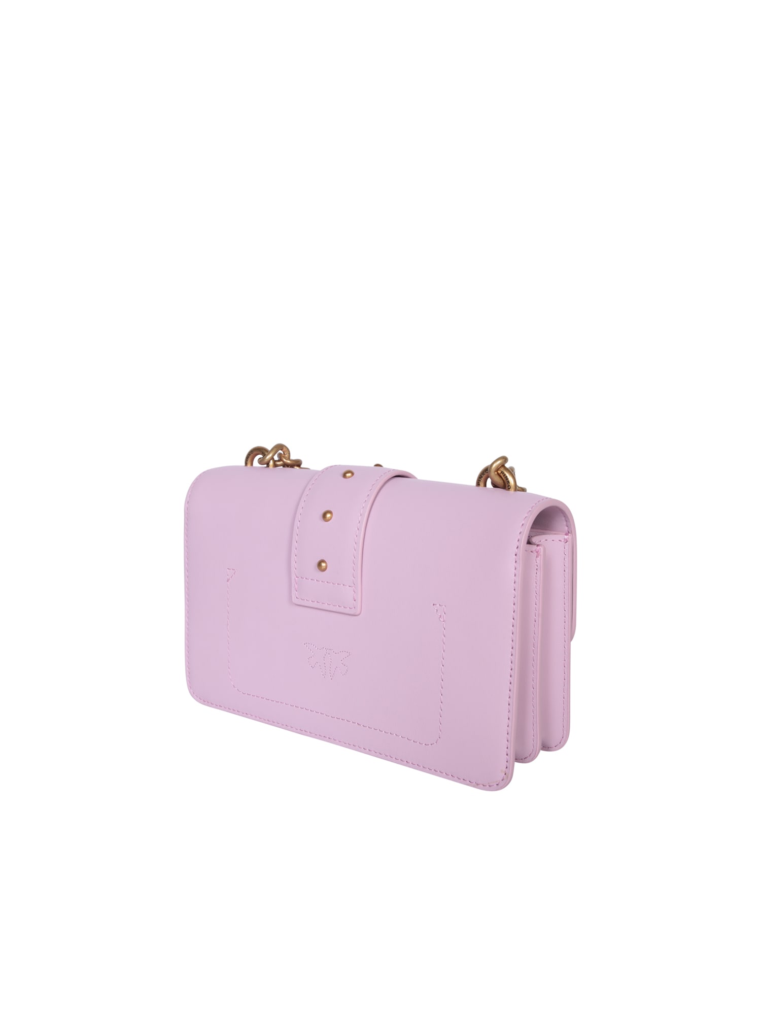 Shop Pinko Love One Mini Purple Bag By