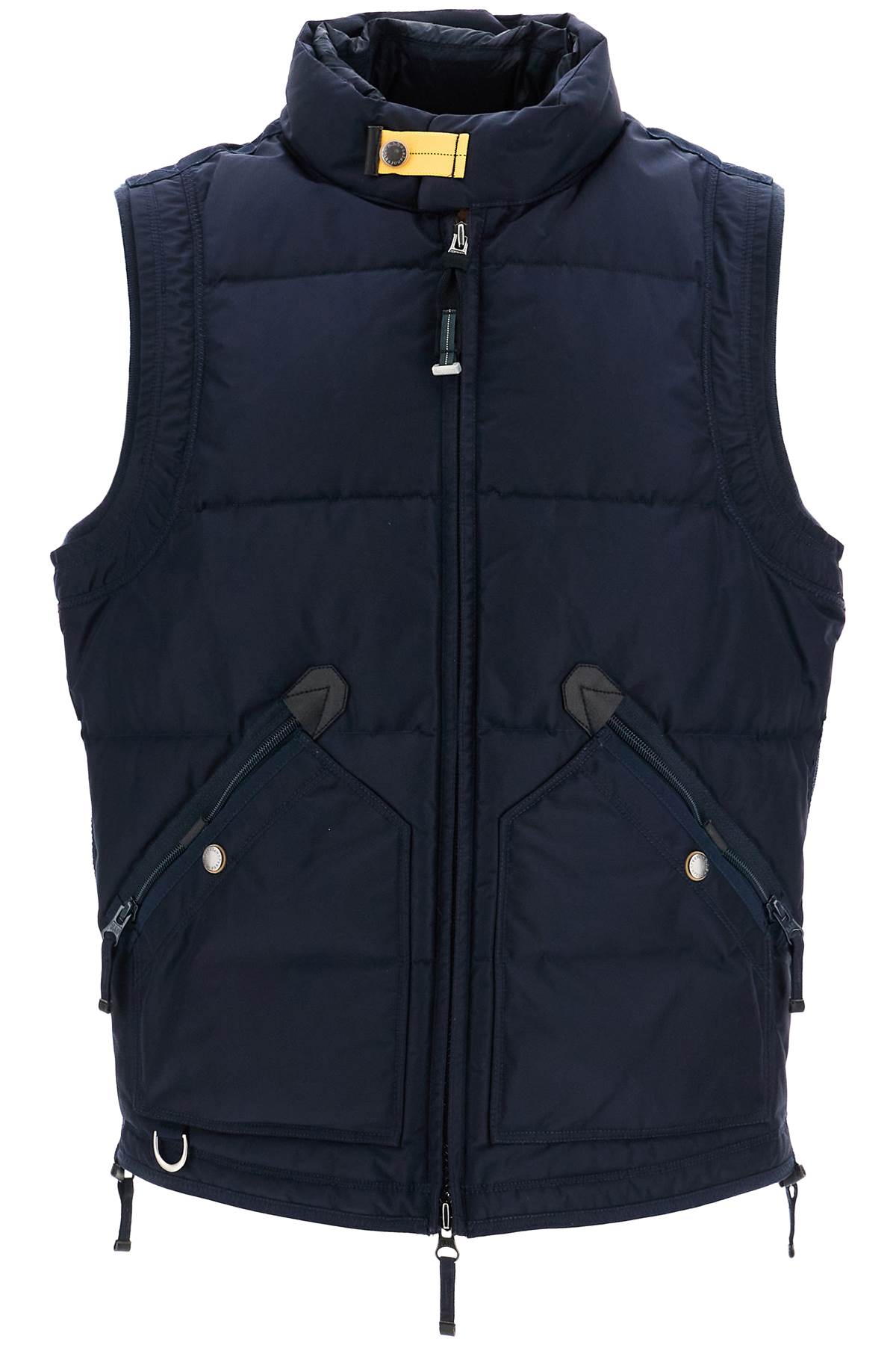 Shop Parajumpers Kobuk Down Vest In Blue Navy (blue)