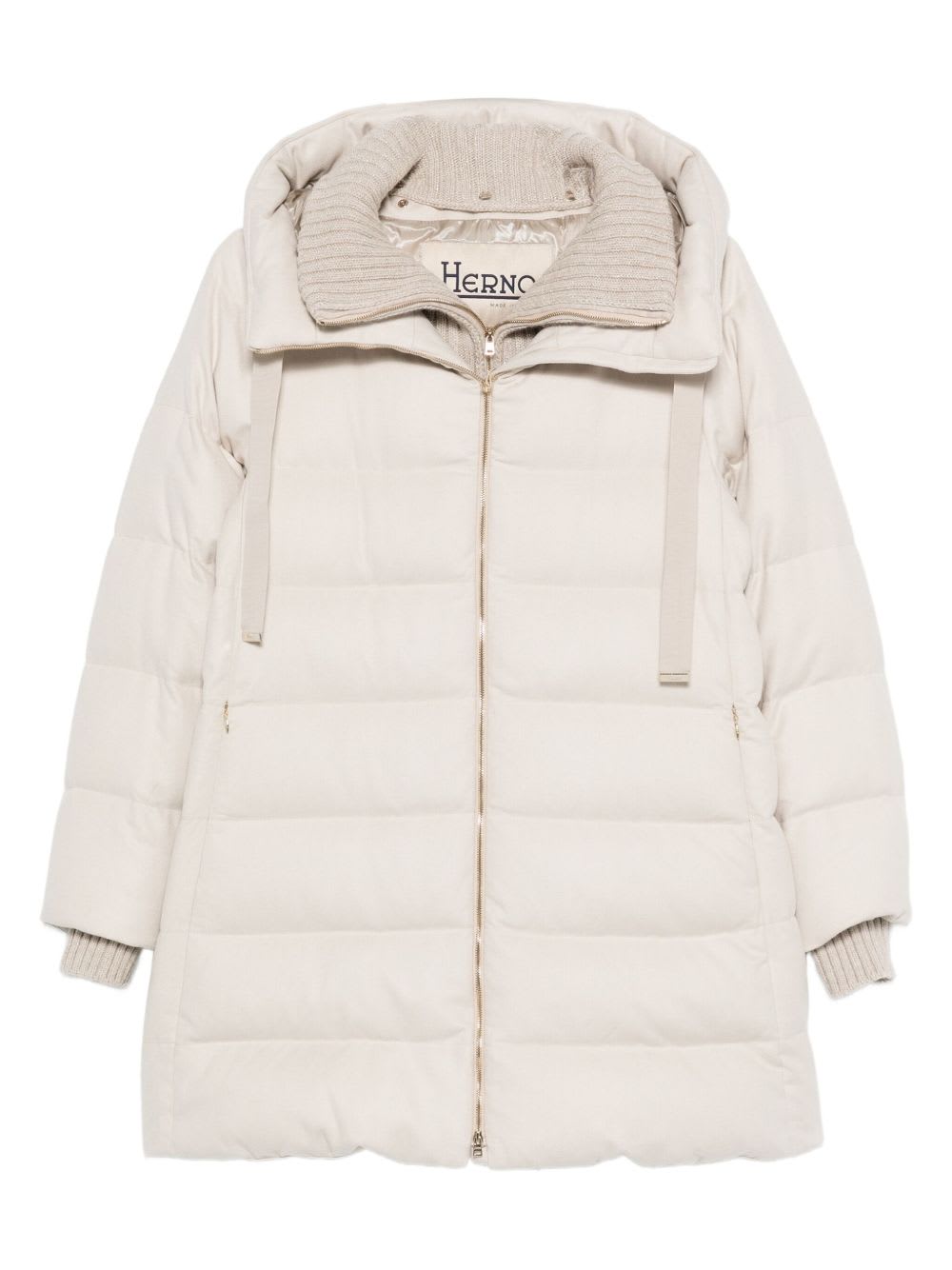 Herno Midi Down Jacket In White