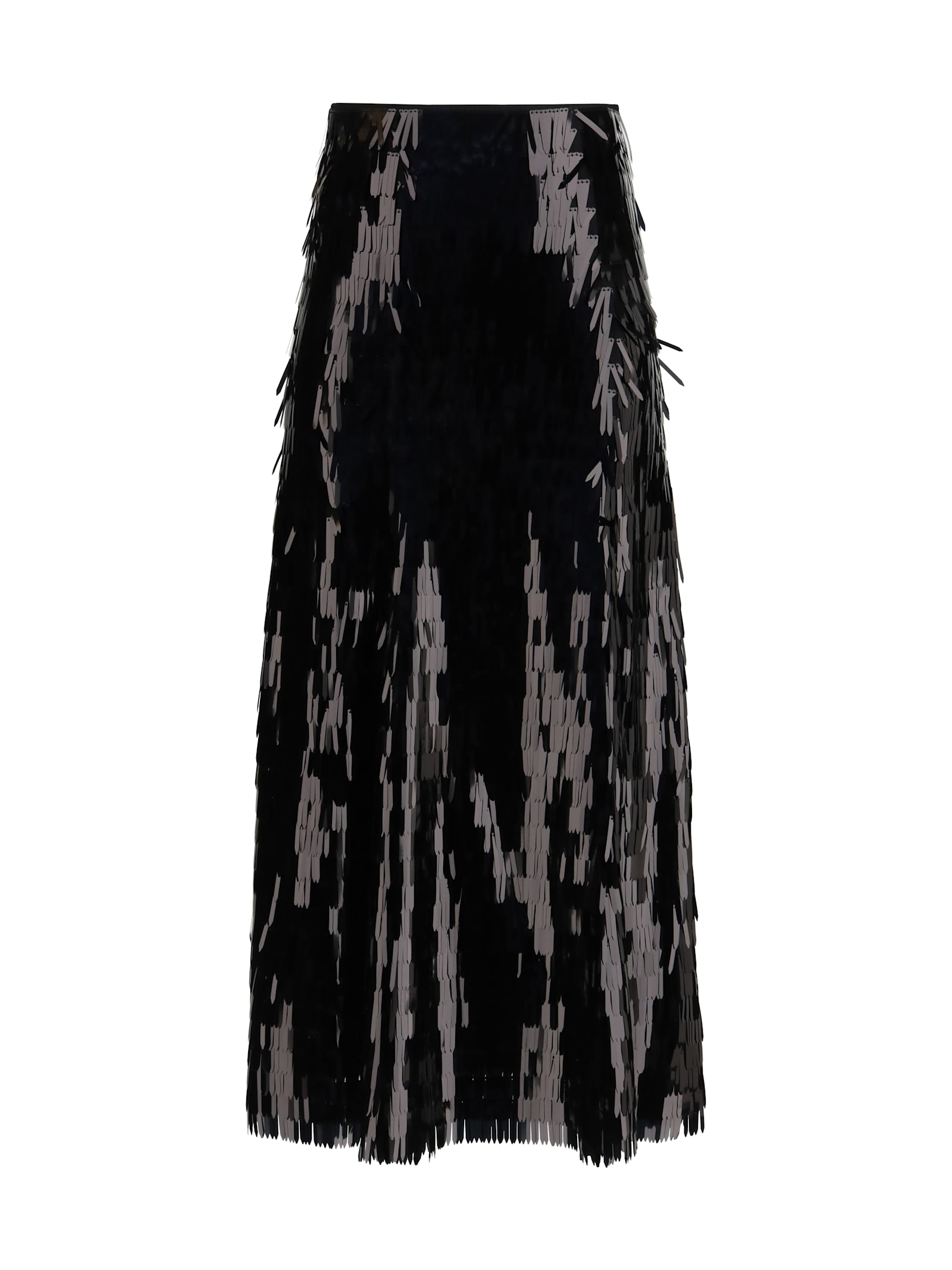 self-portrait Sequin Midi Skirt