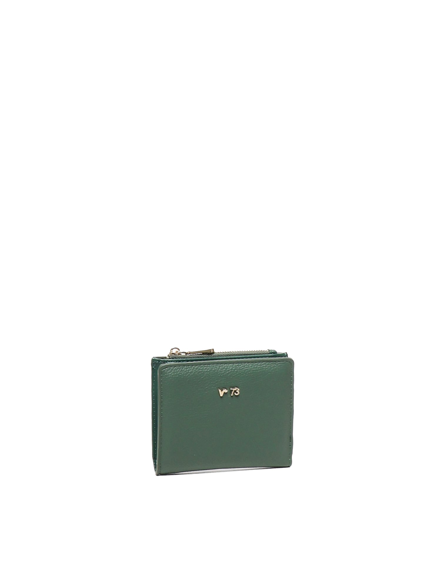 V73 Logo Wallet In Green