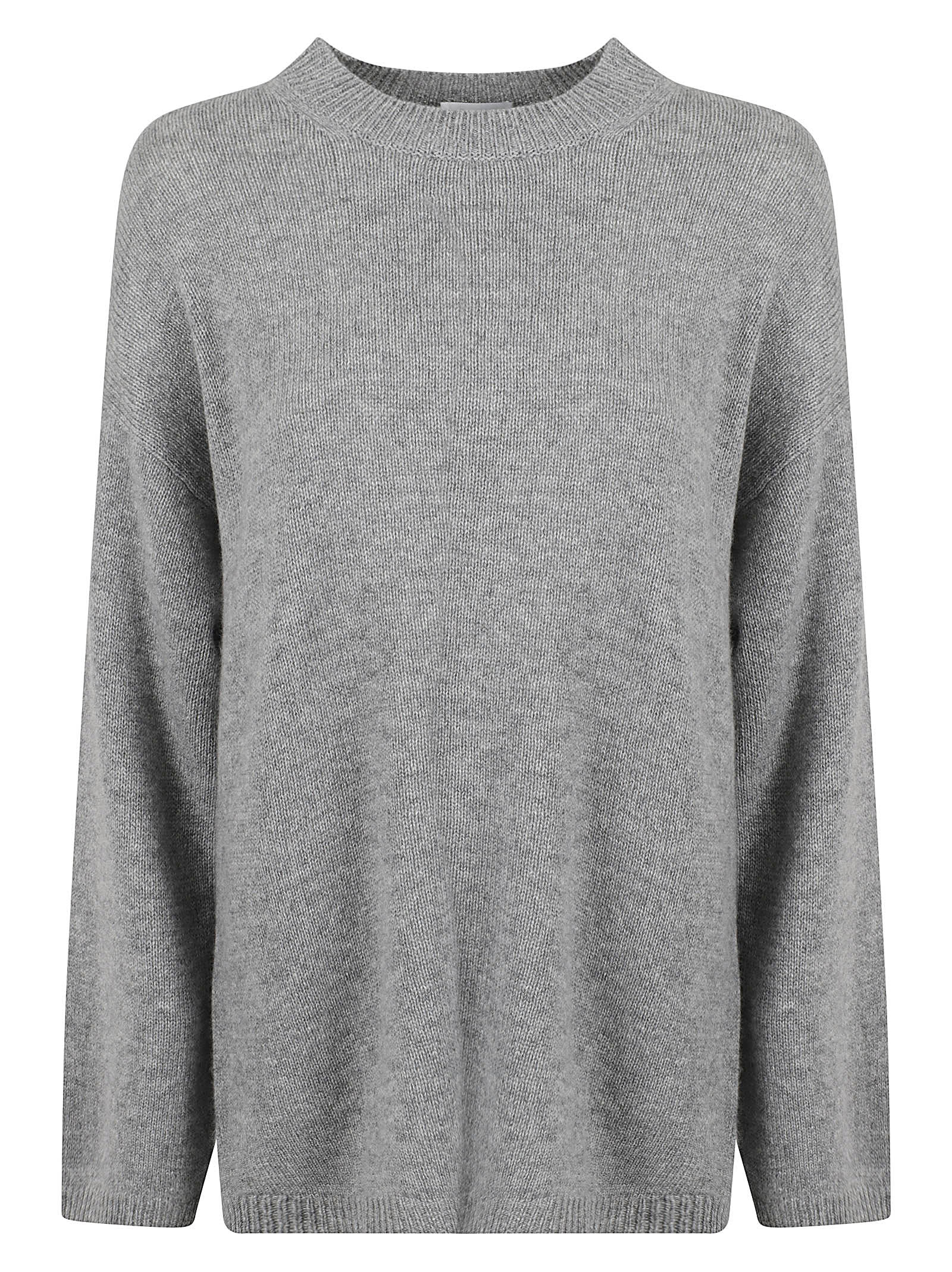 Shop Allude Round Neck Jumper In Heater Mel