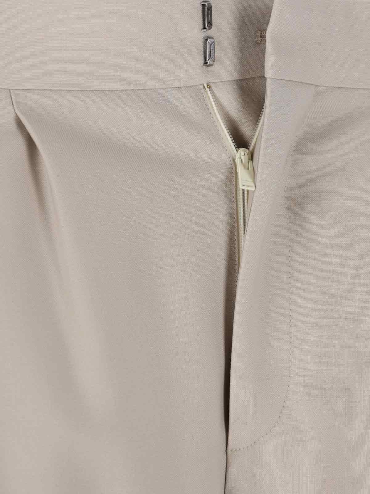Saint Laurent Tailored Trousers In White