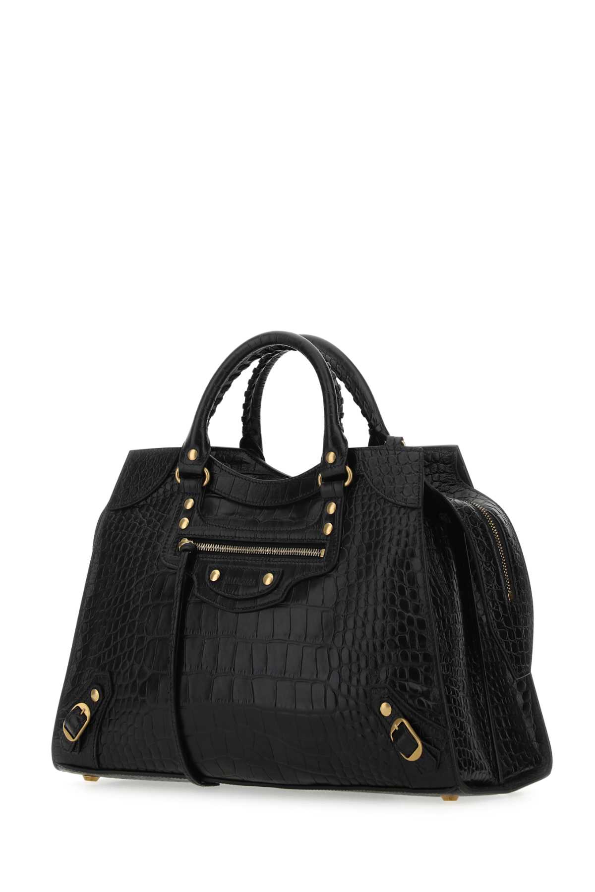 Shop Balenciaga Black Leather Neo Classic City Handbag