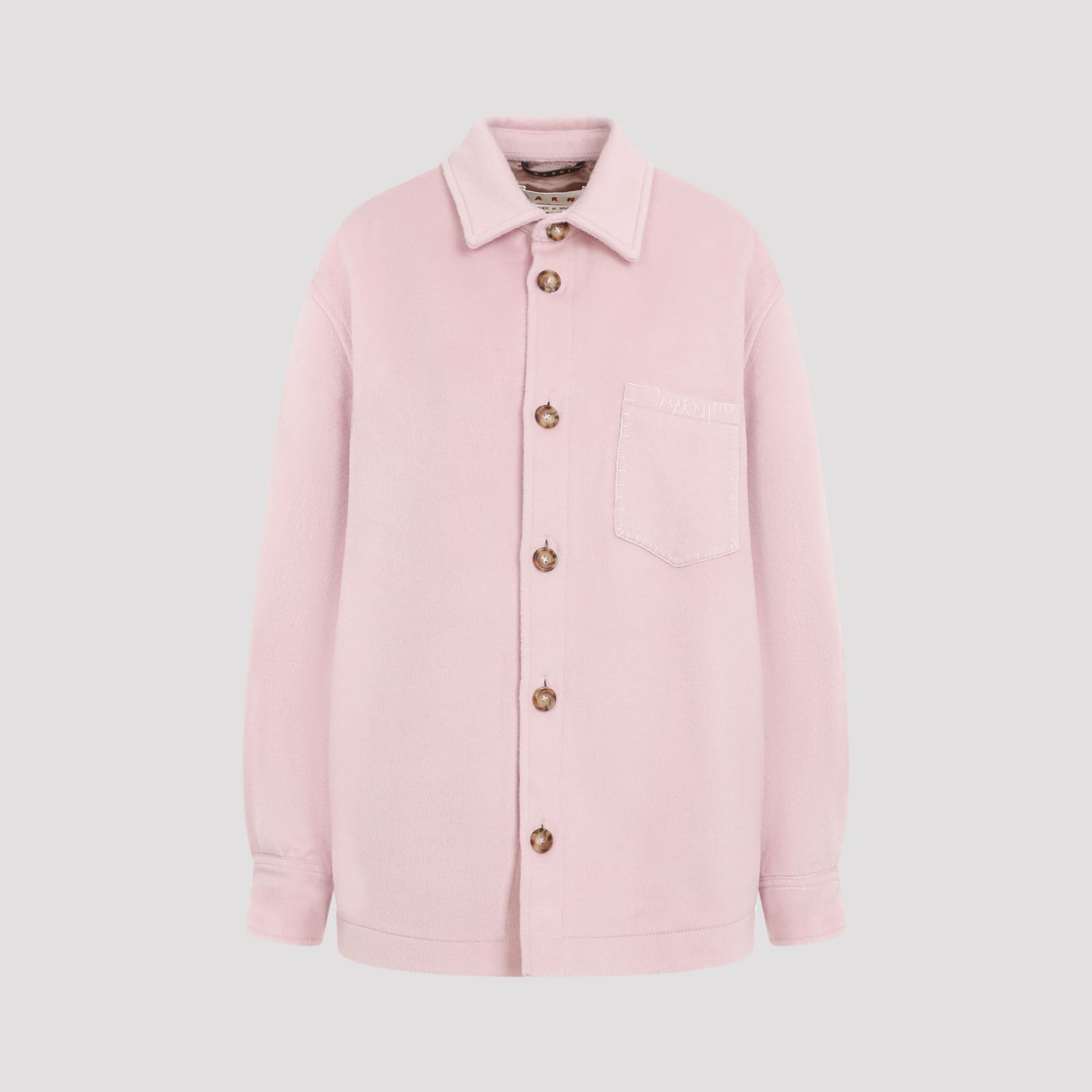 Marni Wool And Mohair-blend Jacket In Antique Rose