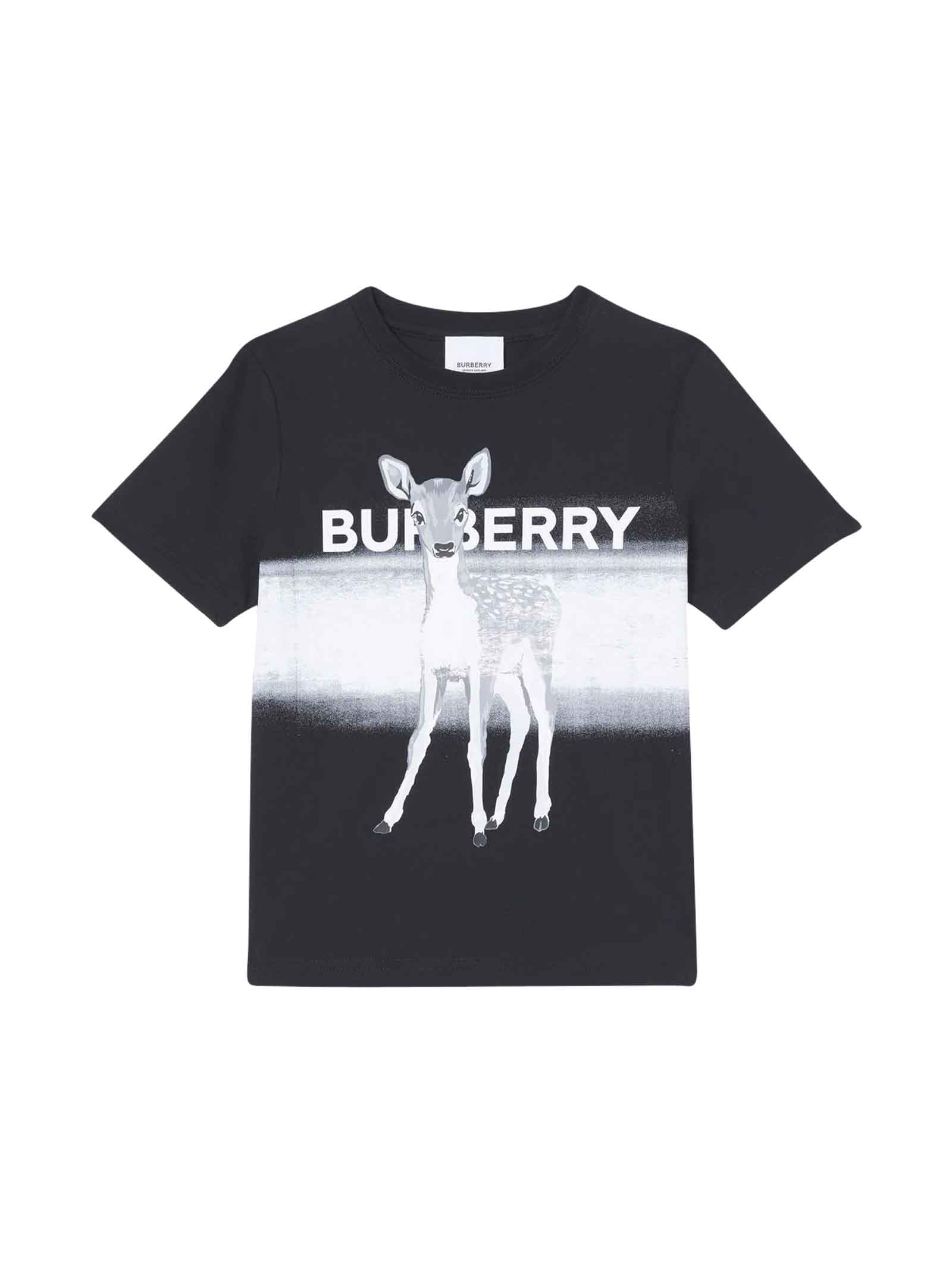 Burberry Black T-shirt With Print