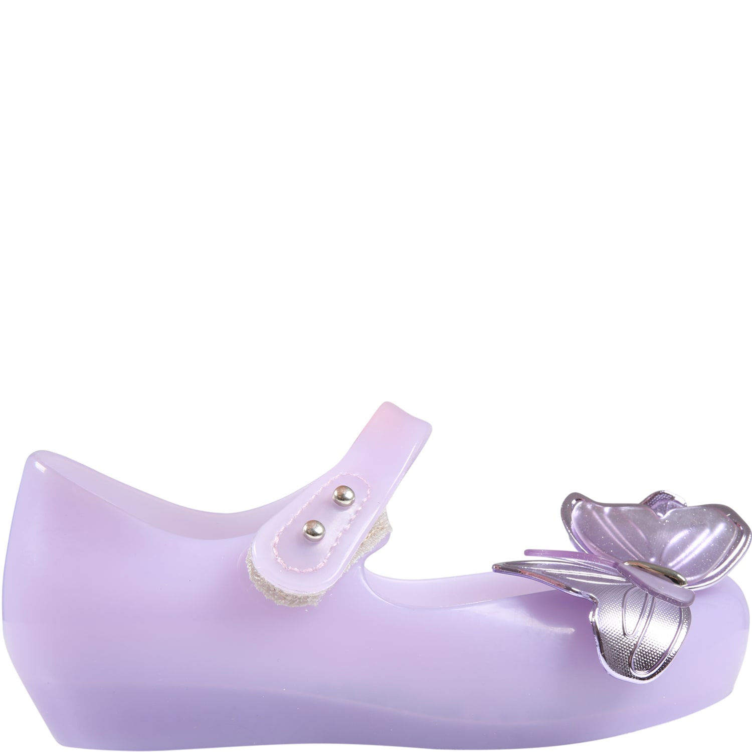Melissa Lilac Ballerinas For Girl With Butterflies