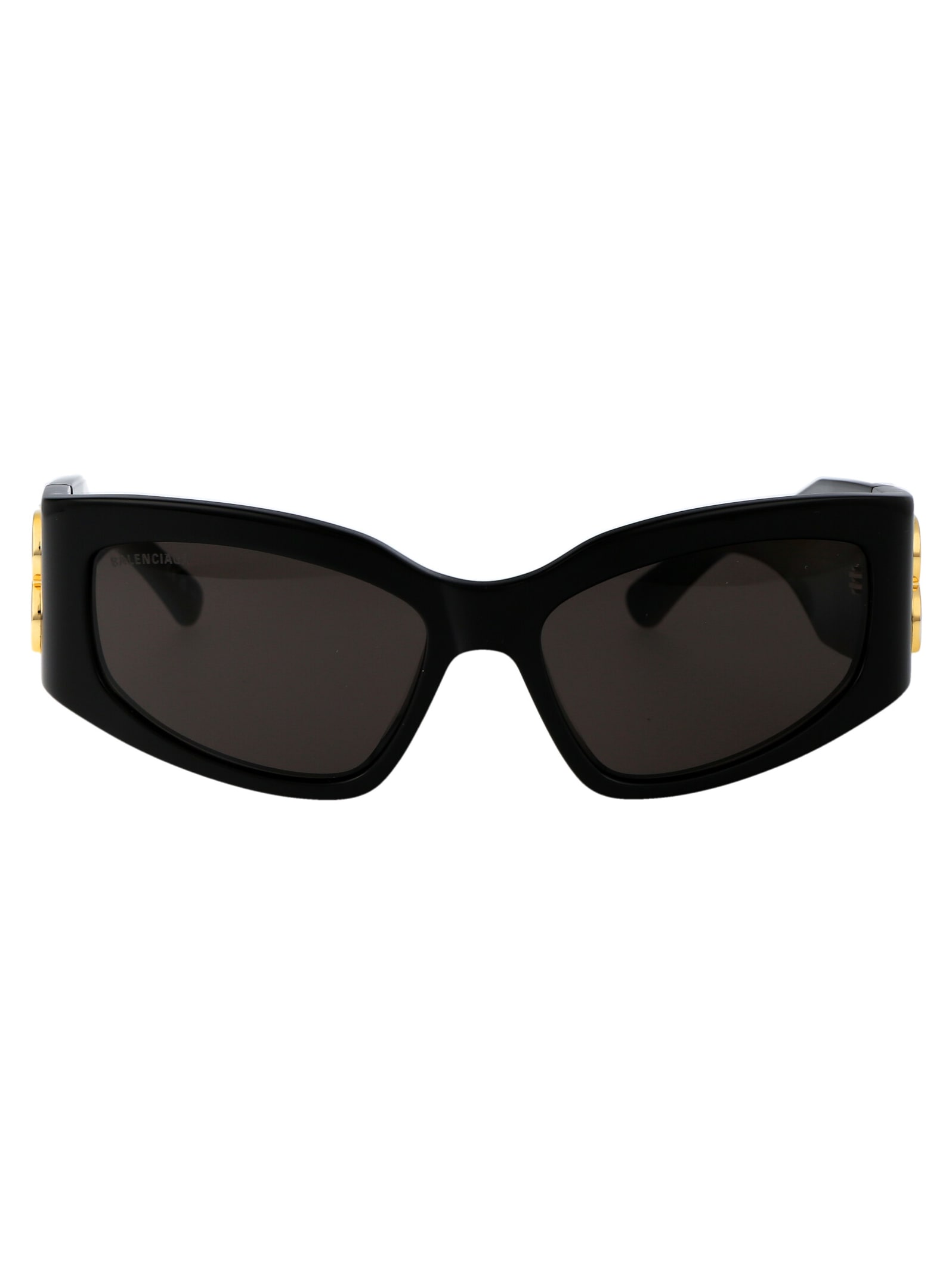 Shop Balenciaga Bb0321s Sunglasses In 002 Black Black Grey