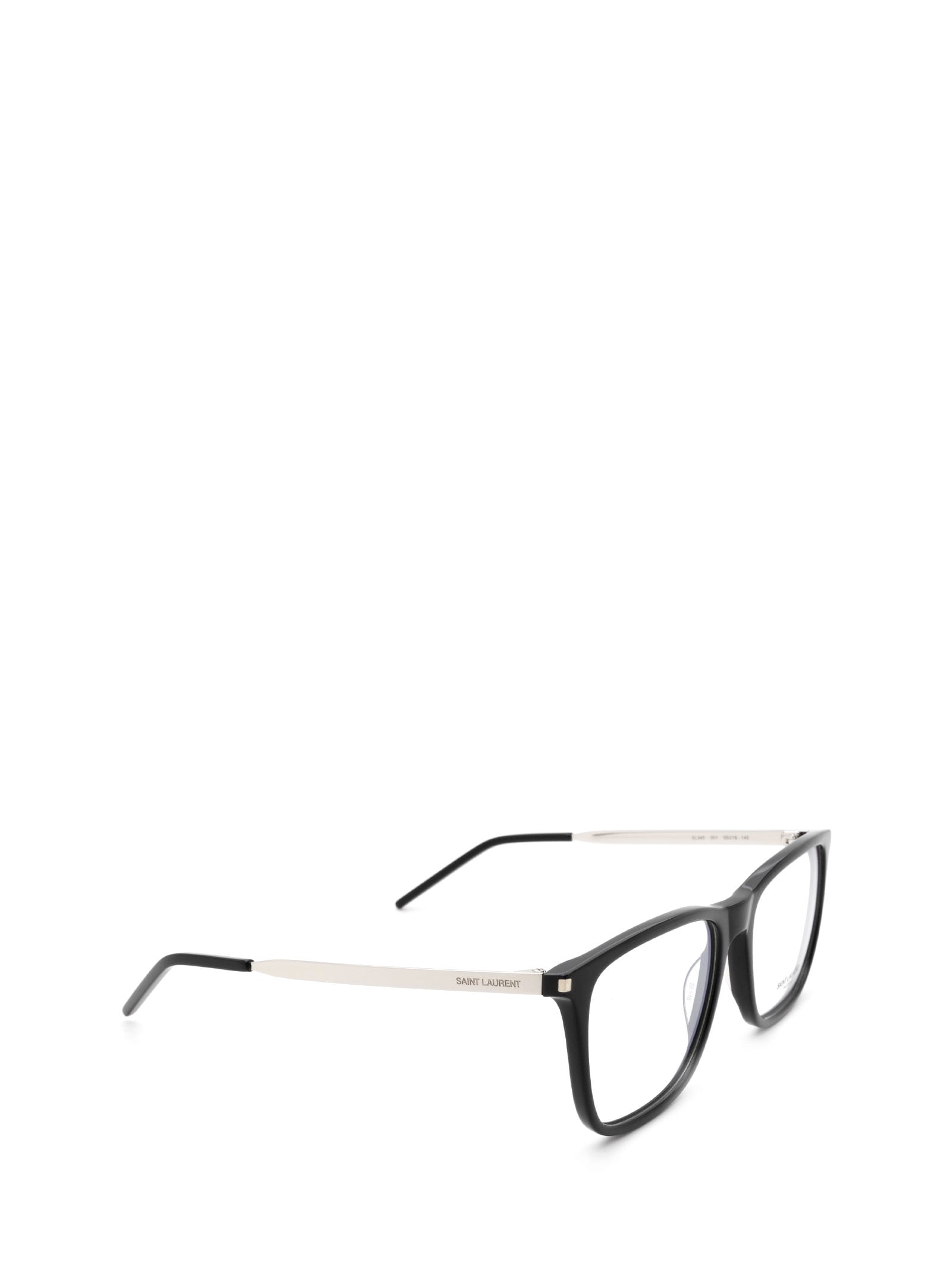 Shop Saint Laurent Sl 345 Black Glasses