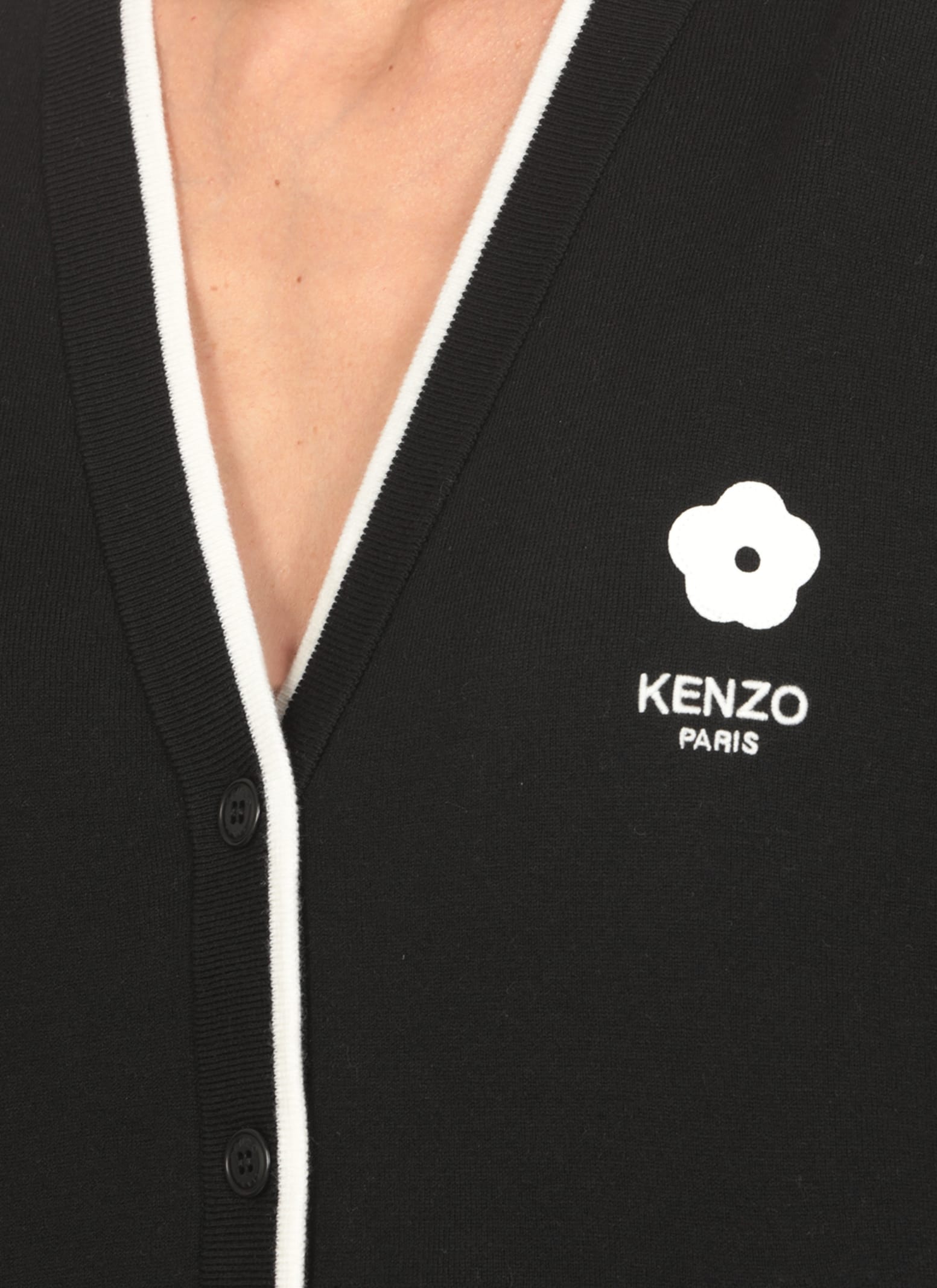 Shop Kenzo Boke 2.0 Cardigan In Black