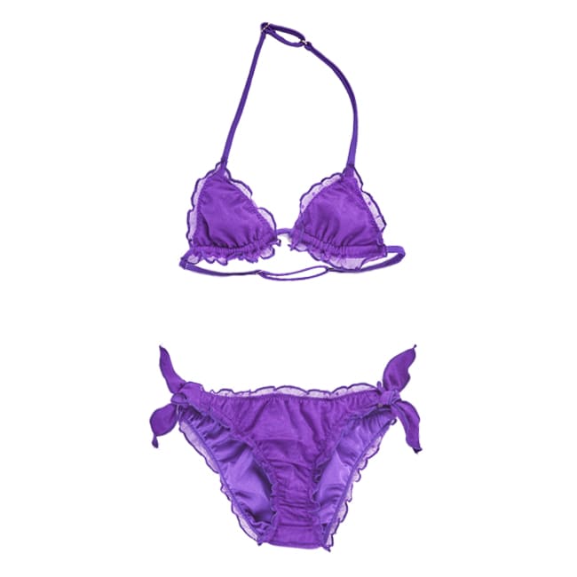 MC2 Saint Barth Purple Tulle Girls Bikini #sheerstulle