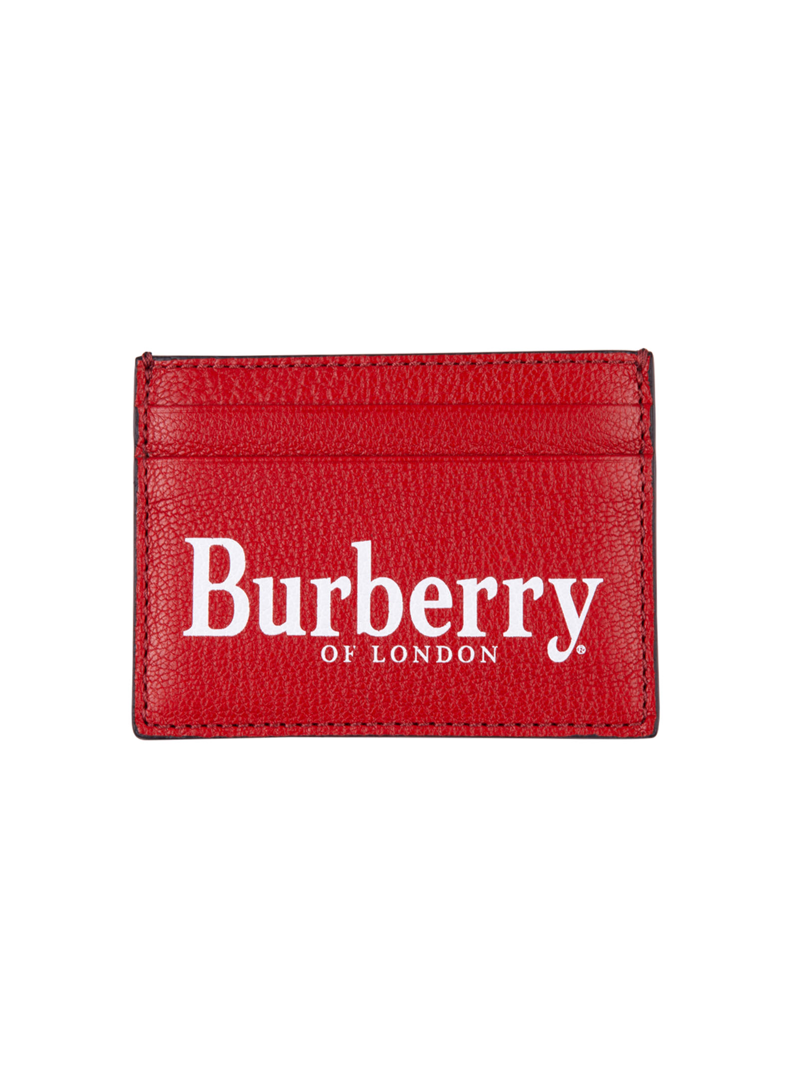 red burberry card holder
