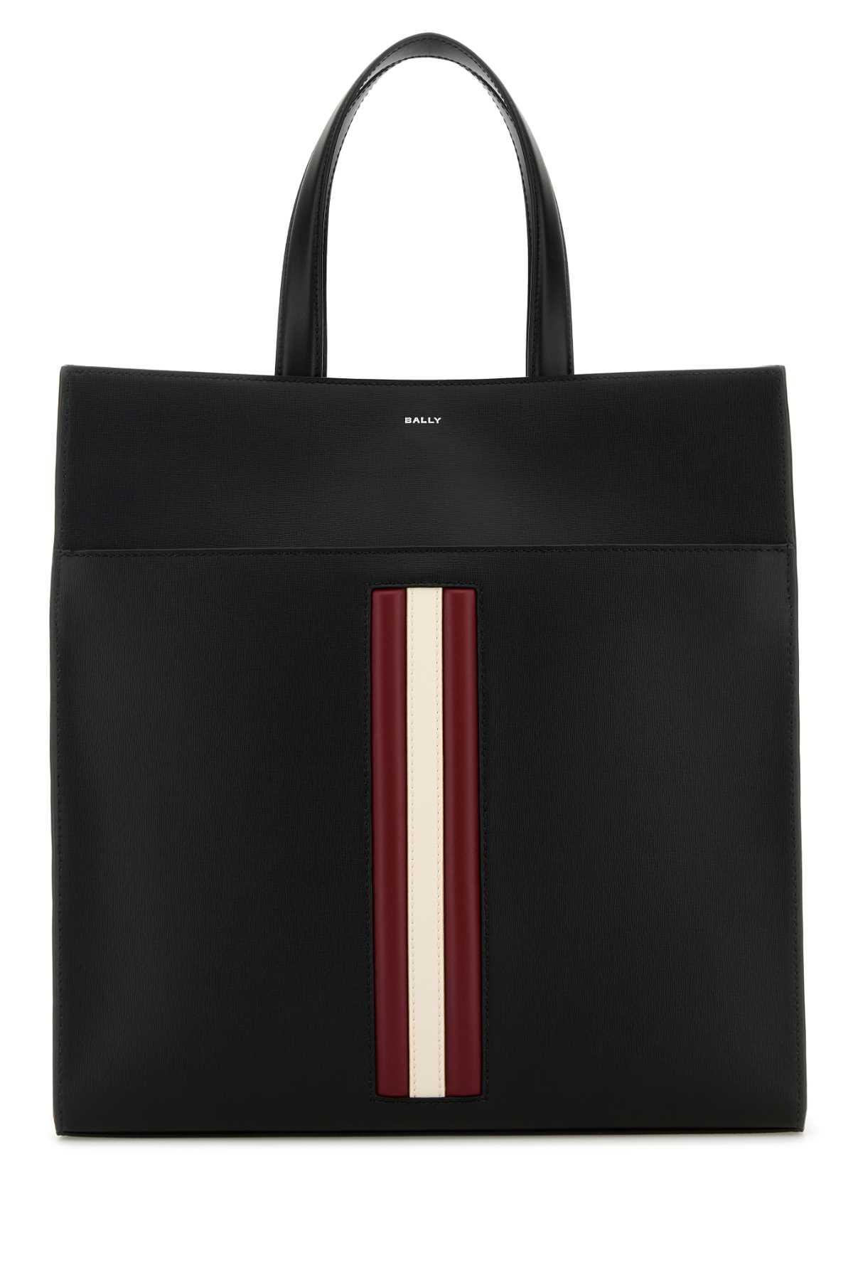 Shop Bally Black Leather Shopping Bag