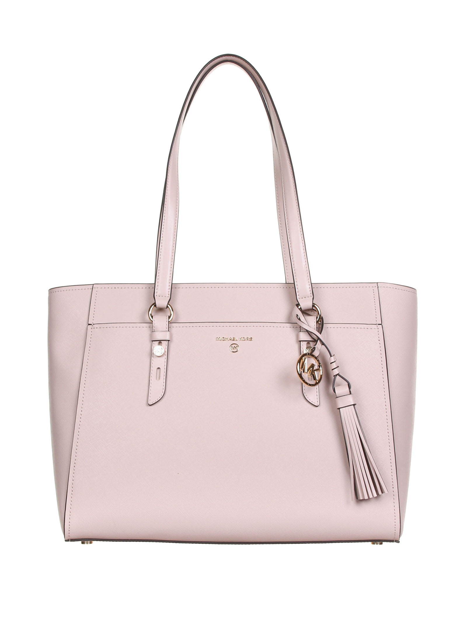 MICHAEL KORS TOTE BAG IN SOFT PINK LEATHER,30S1GNXT7L 187