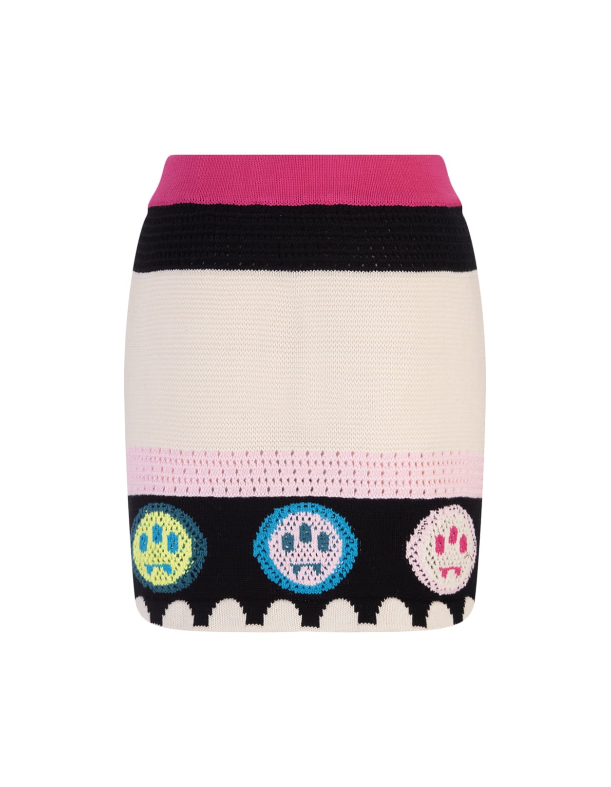 Shop Barrow Multicoloured Short Skirt With Logos In Only Variant