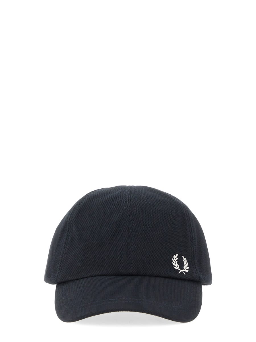 Fred Perry Logo-embroidered Hat In Black