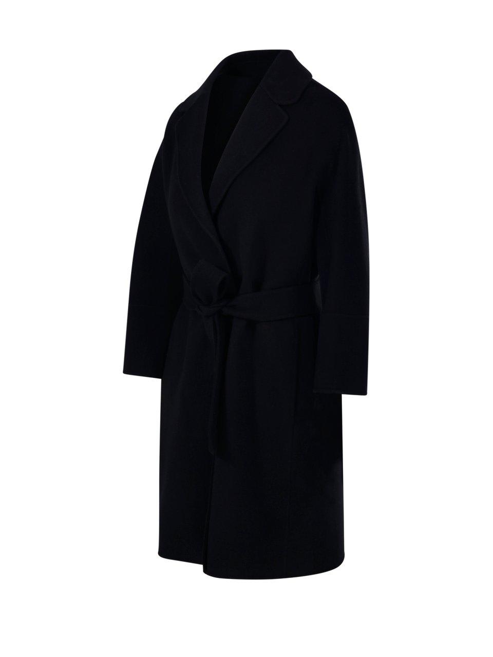 Shop 's Max Mara Arona Belted Long-sleeved Coat In Black