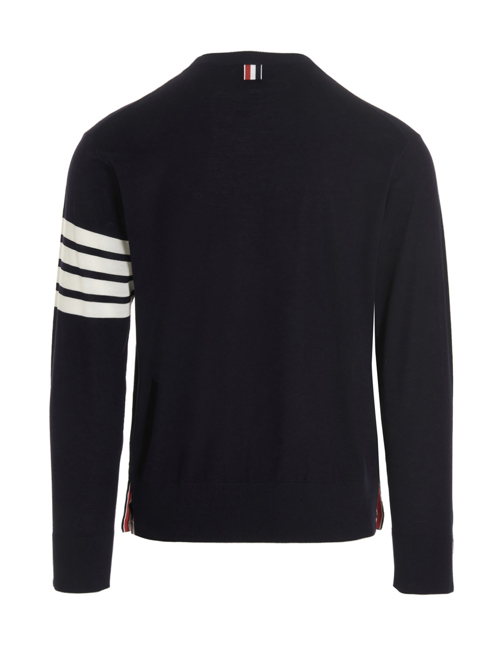 Shop Thom Browne 4 Bar Sweater In Blue