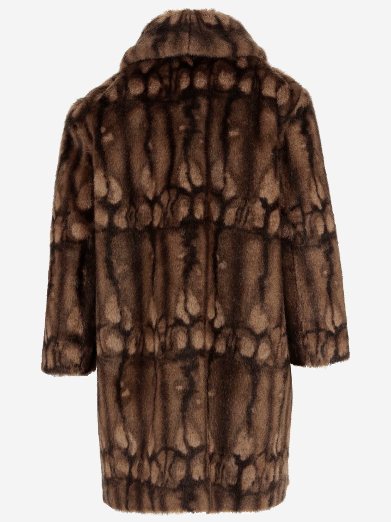 Shop N°21 Faux Fur Coat In Brown