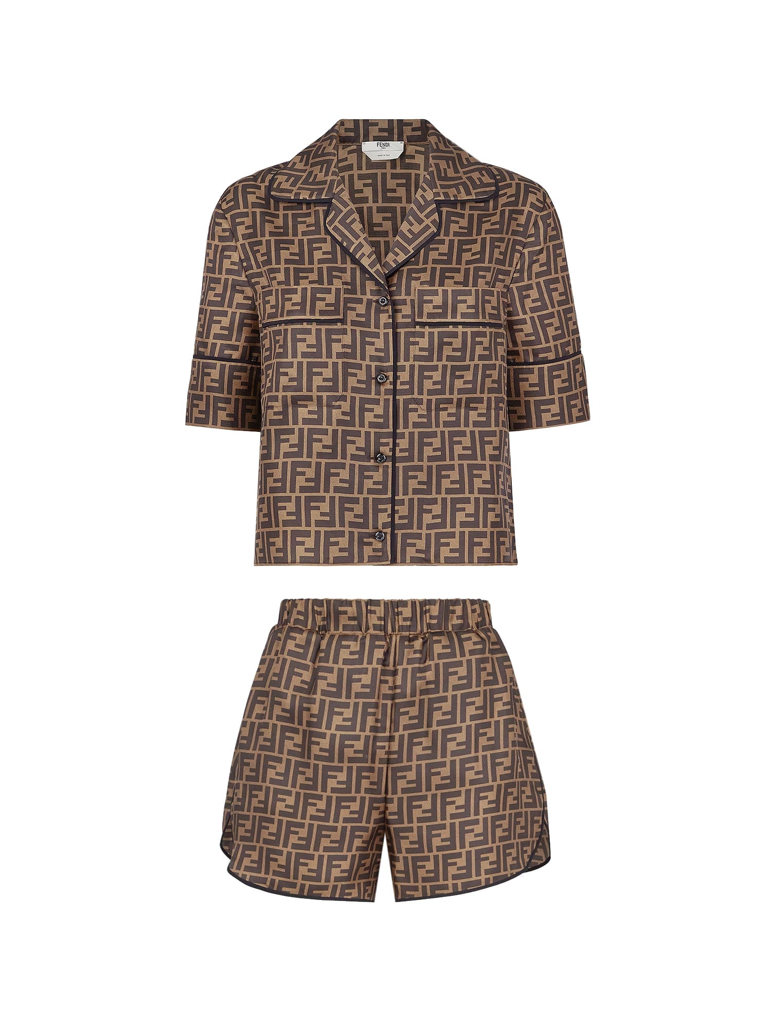 Shop Fendi Pajamas In Brown