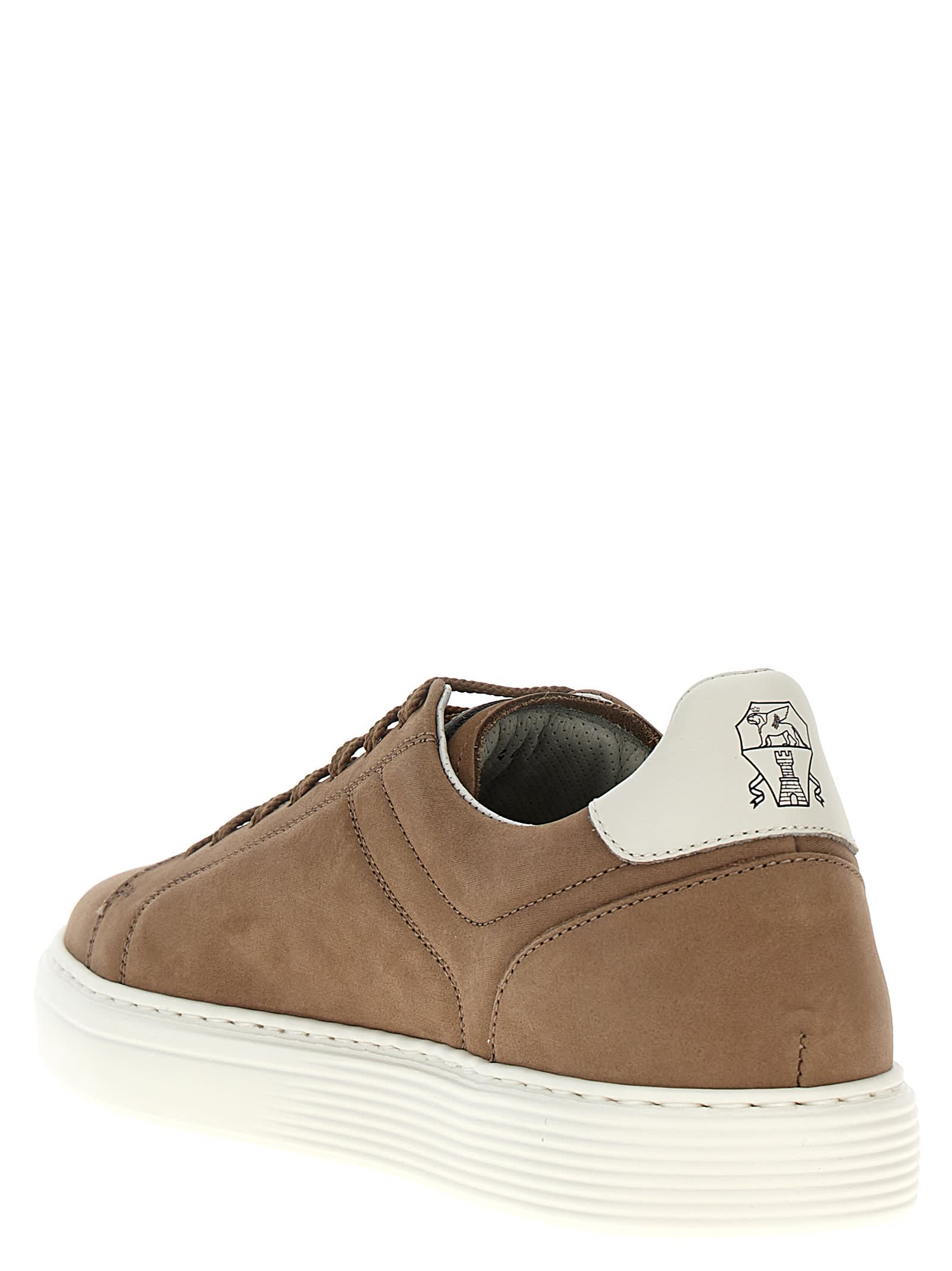 Shop Brunello Cucinelli Suede Sneakers