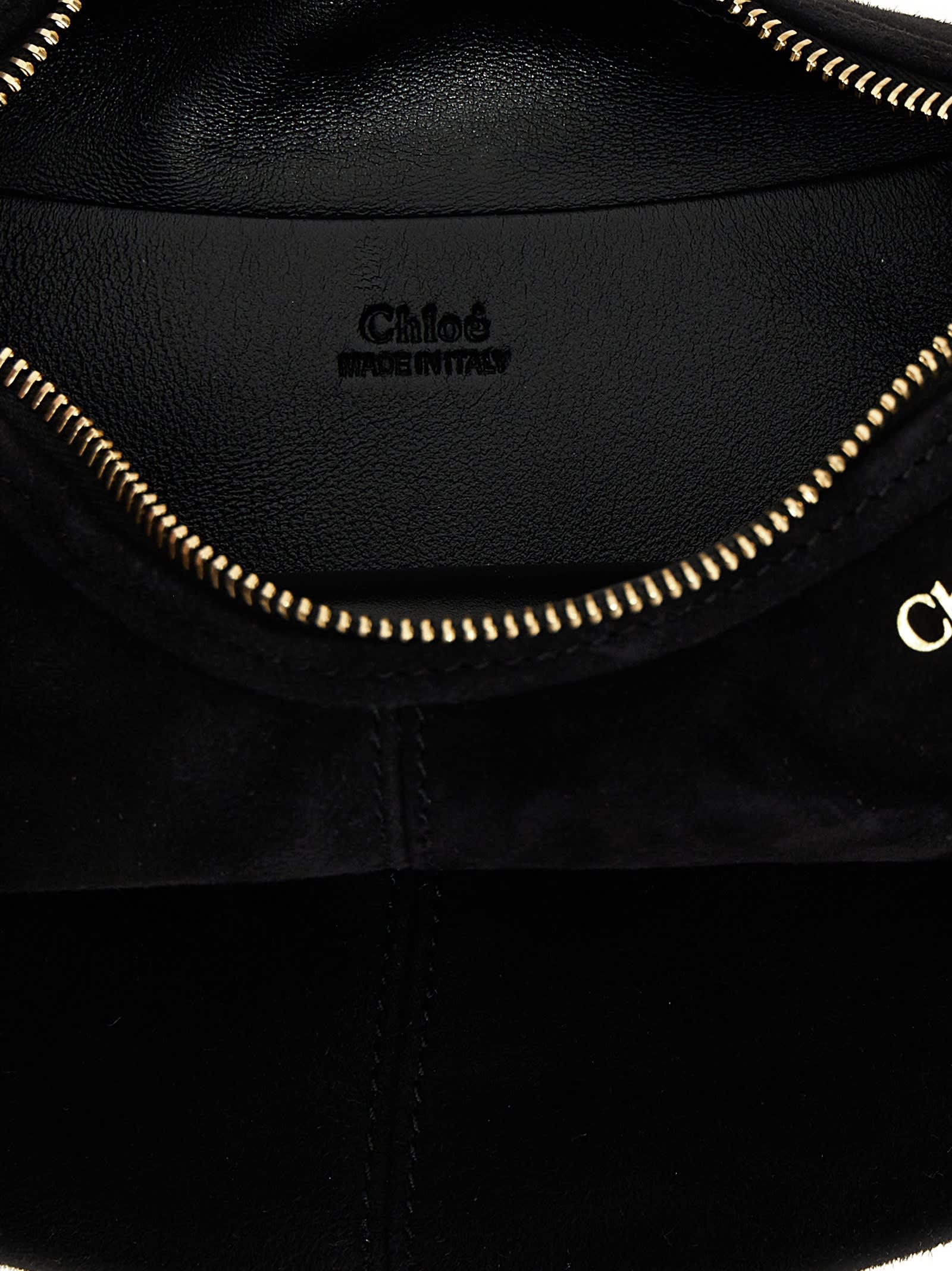 Chloé Bracelet Hobo Mini Handbag In Black