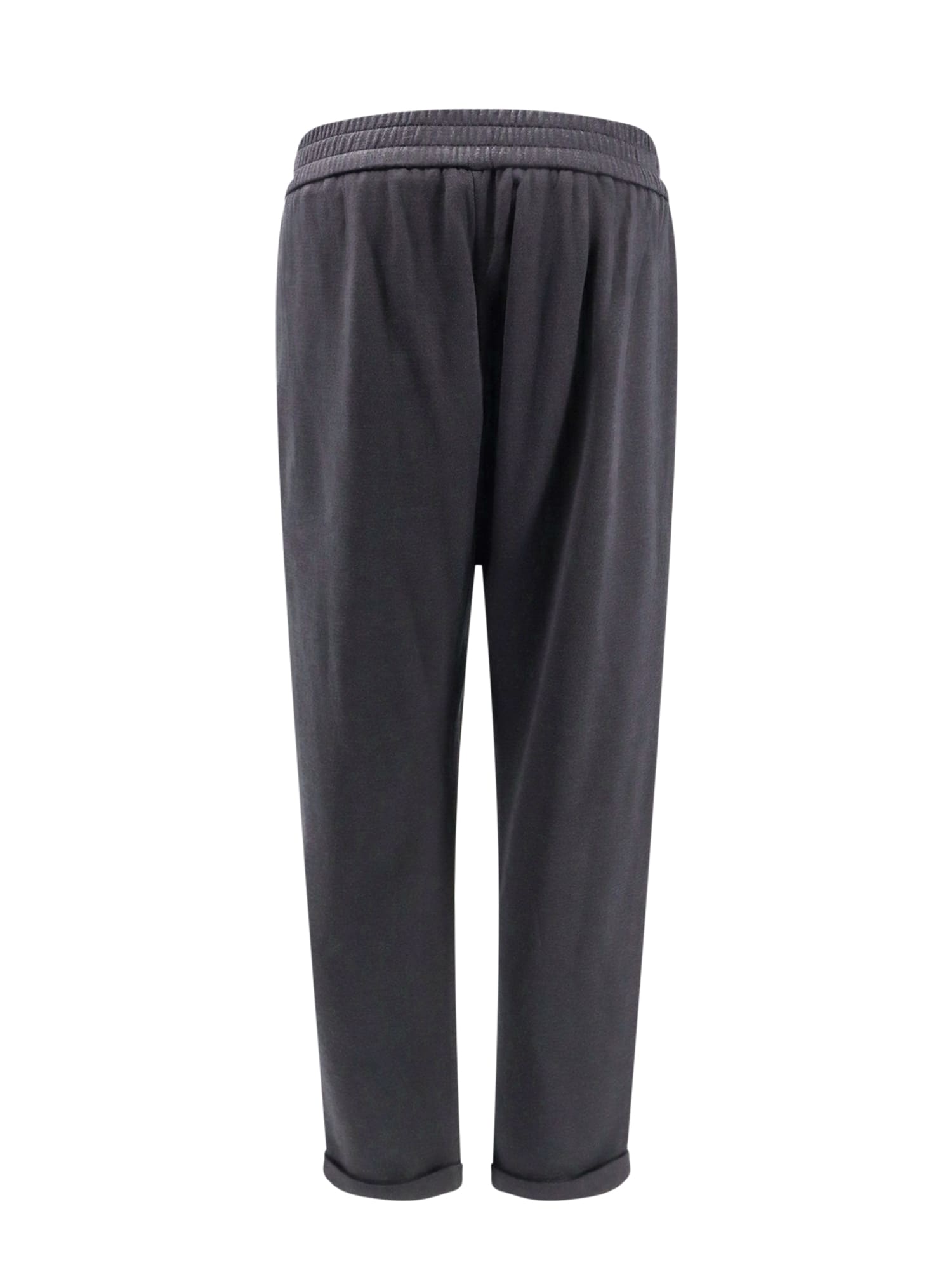 Shop Brunello Cucinelli Trouser In Nero/feather (black)