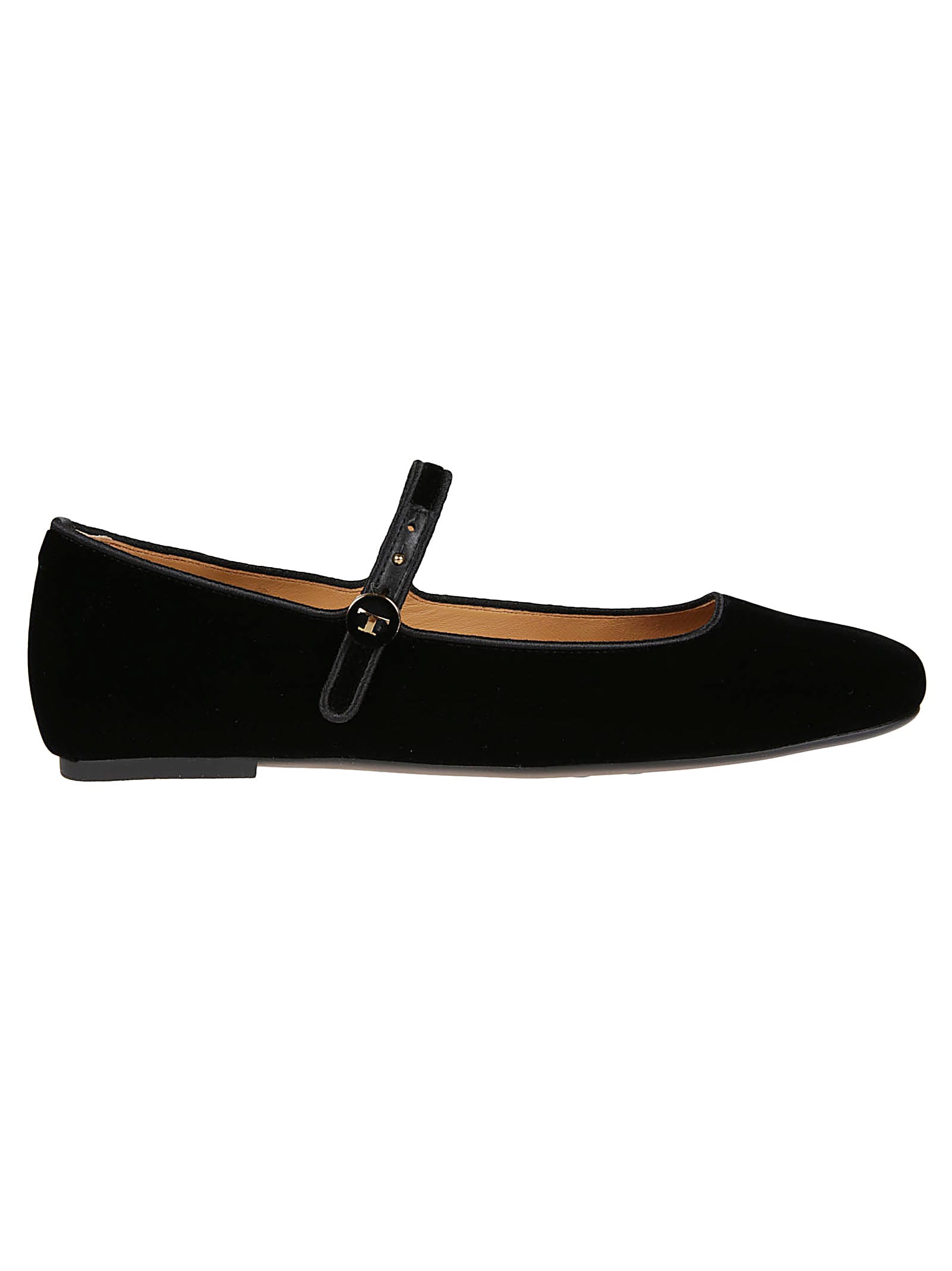 Shop Tod's Flat 23l Ballerinas In Nero