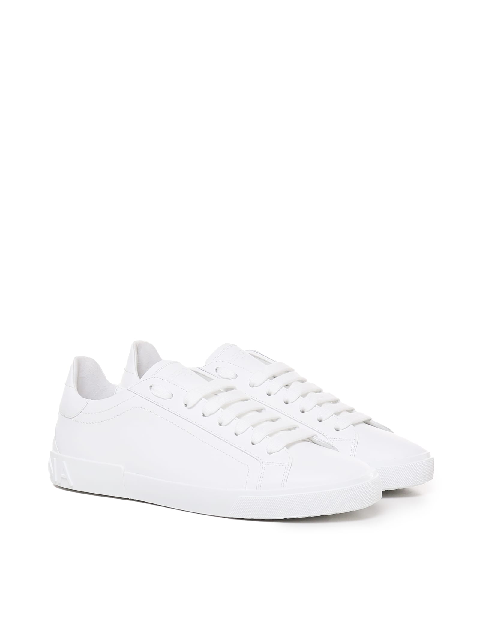 Shop Dolce & Gabbana Portofino Vintage In Calfskin In White