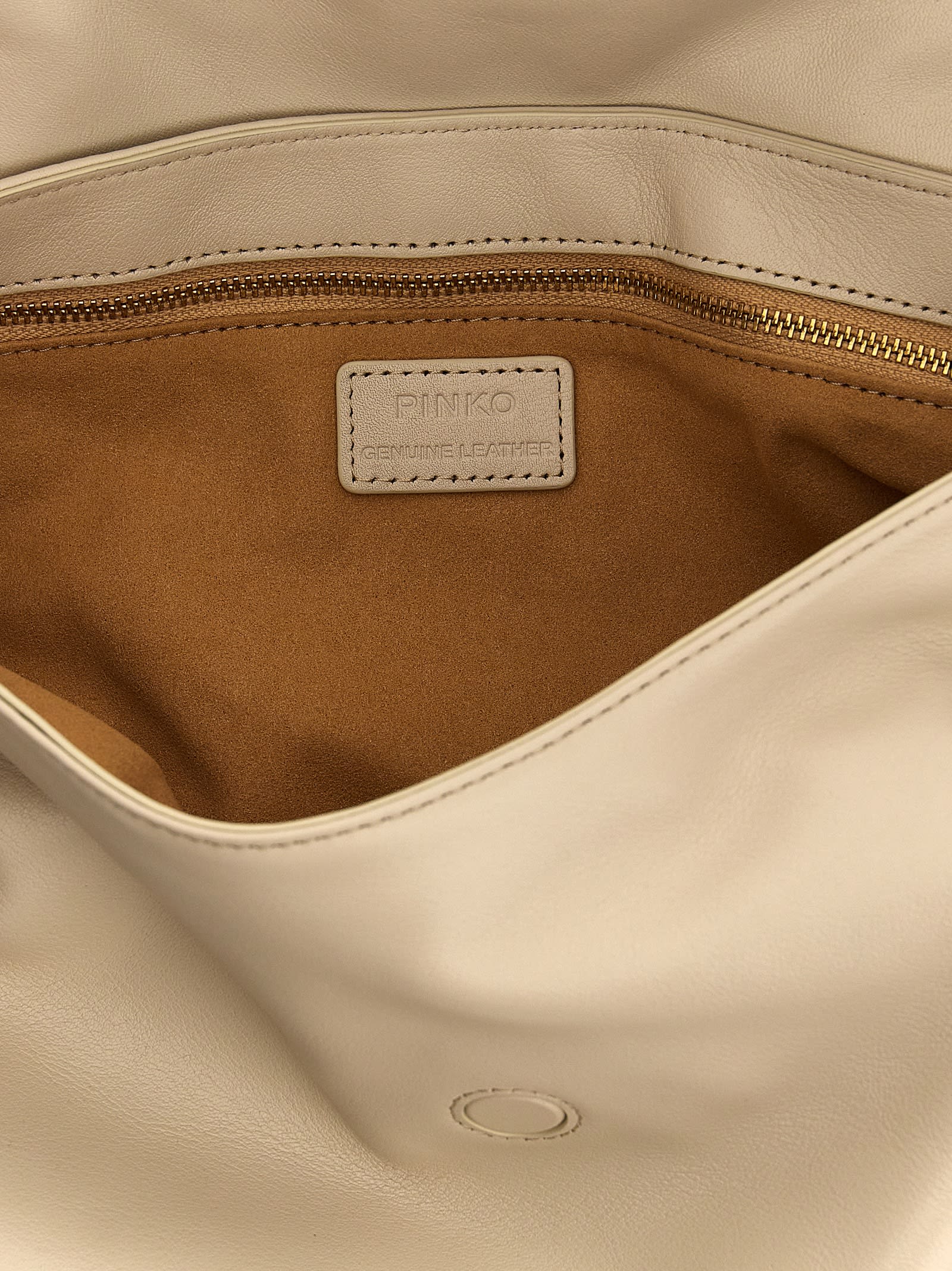 Shop Pinko Classic Jolene Shoulder Bag In White