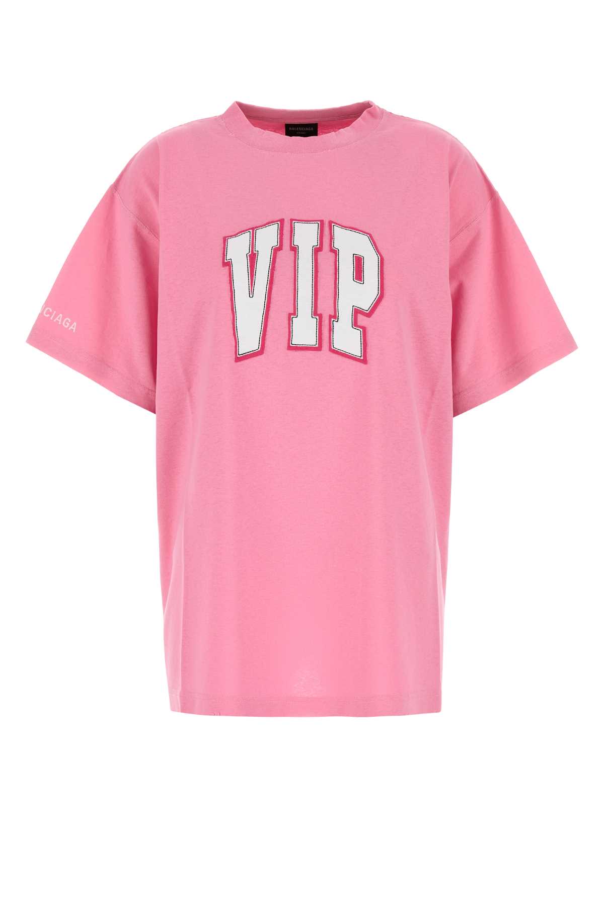 Pink Cotton Oversize T-shirt