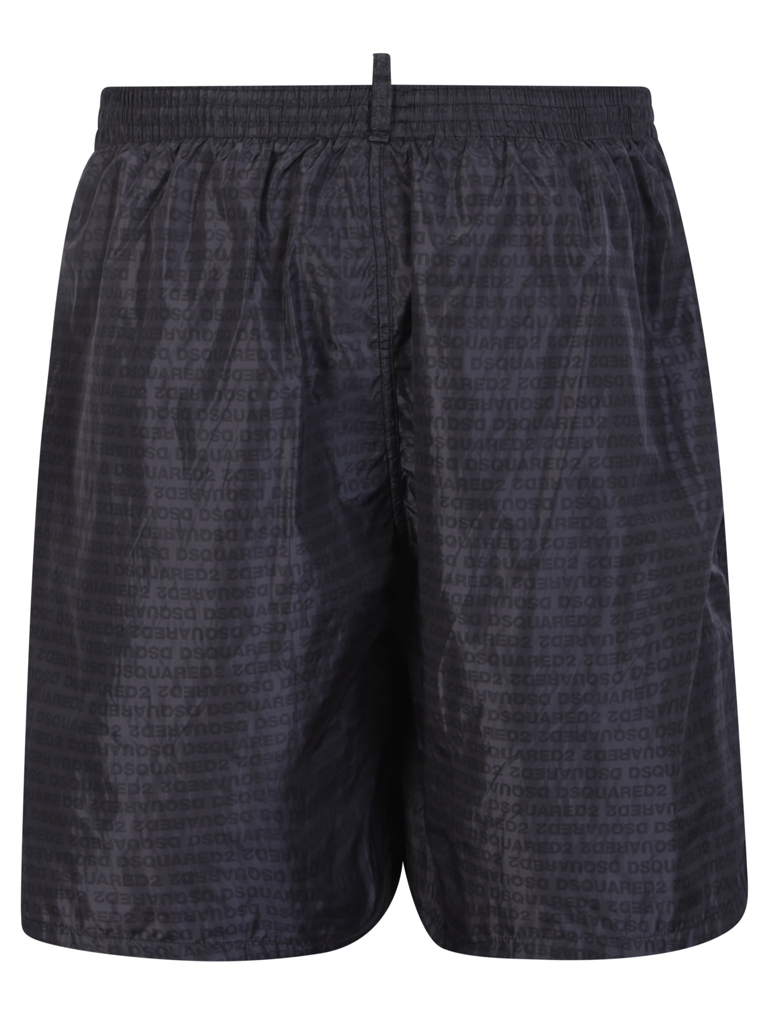 Shop Dsquared2 Black D2 Allover Swimming Shorts In Grey