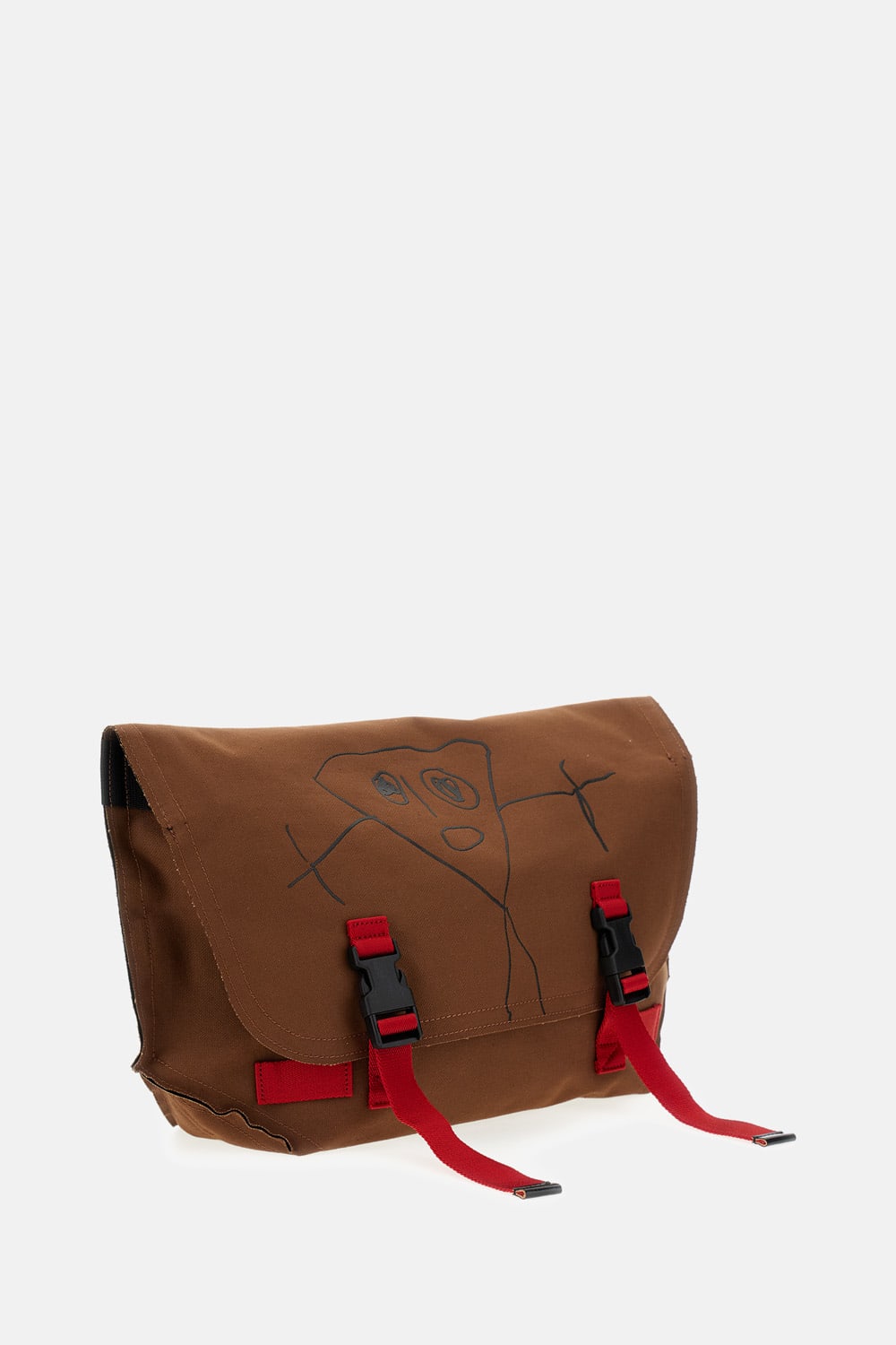 Plan C Pili E Bianca Medium Shopper Bag In Brown
