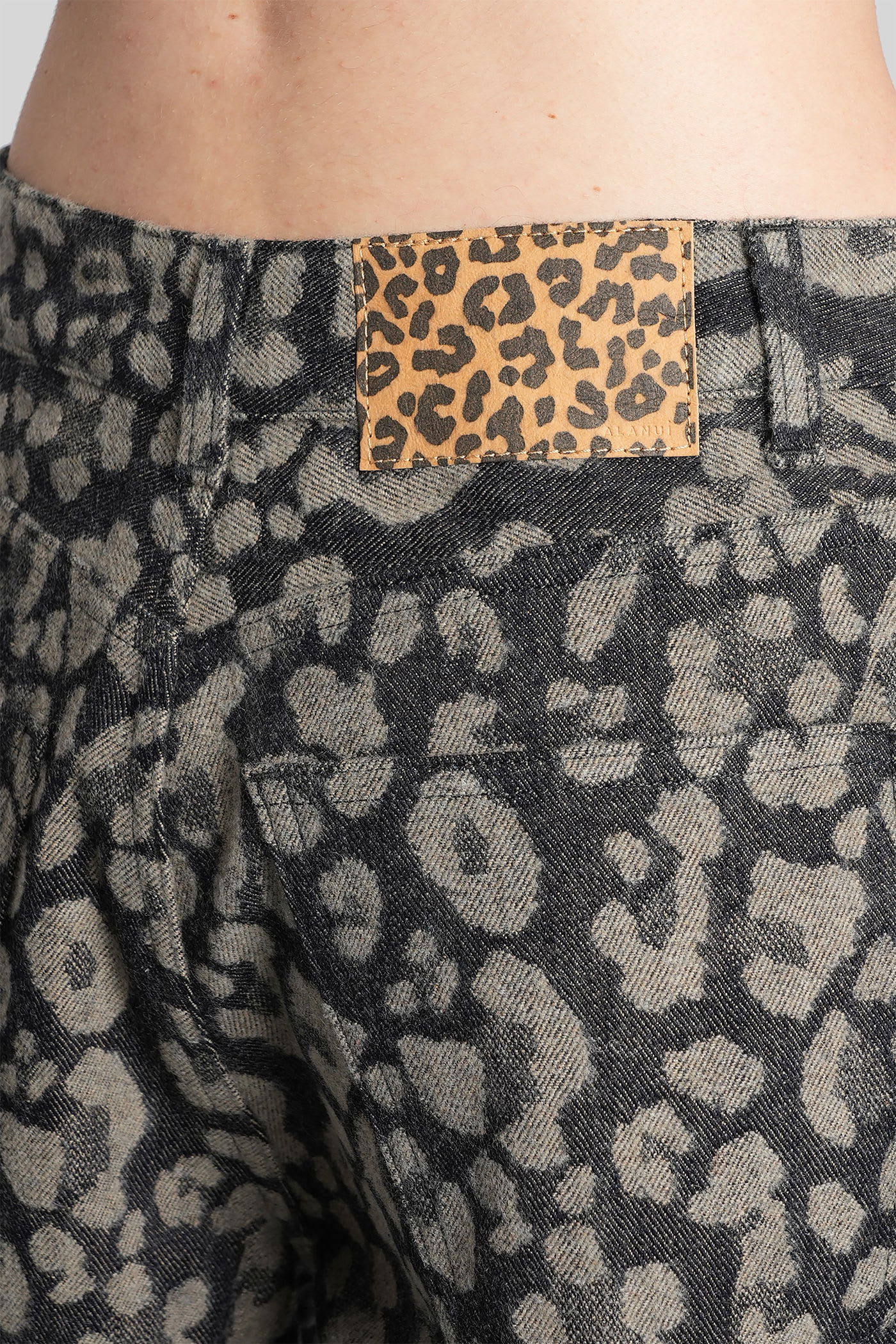 Alanui Pants In Grey Wool In Gray