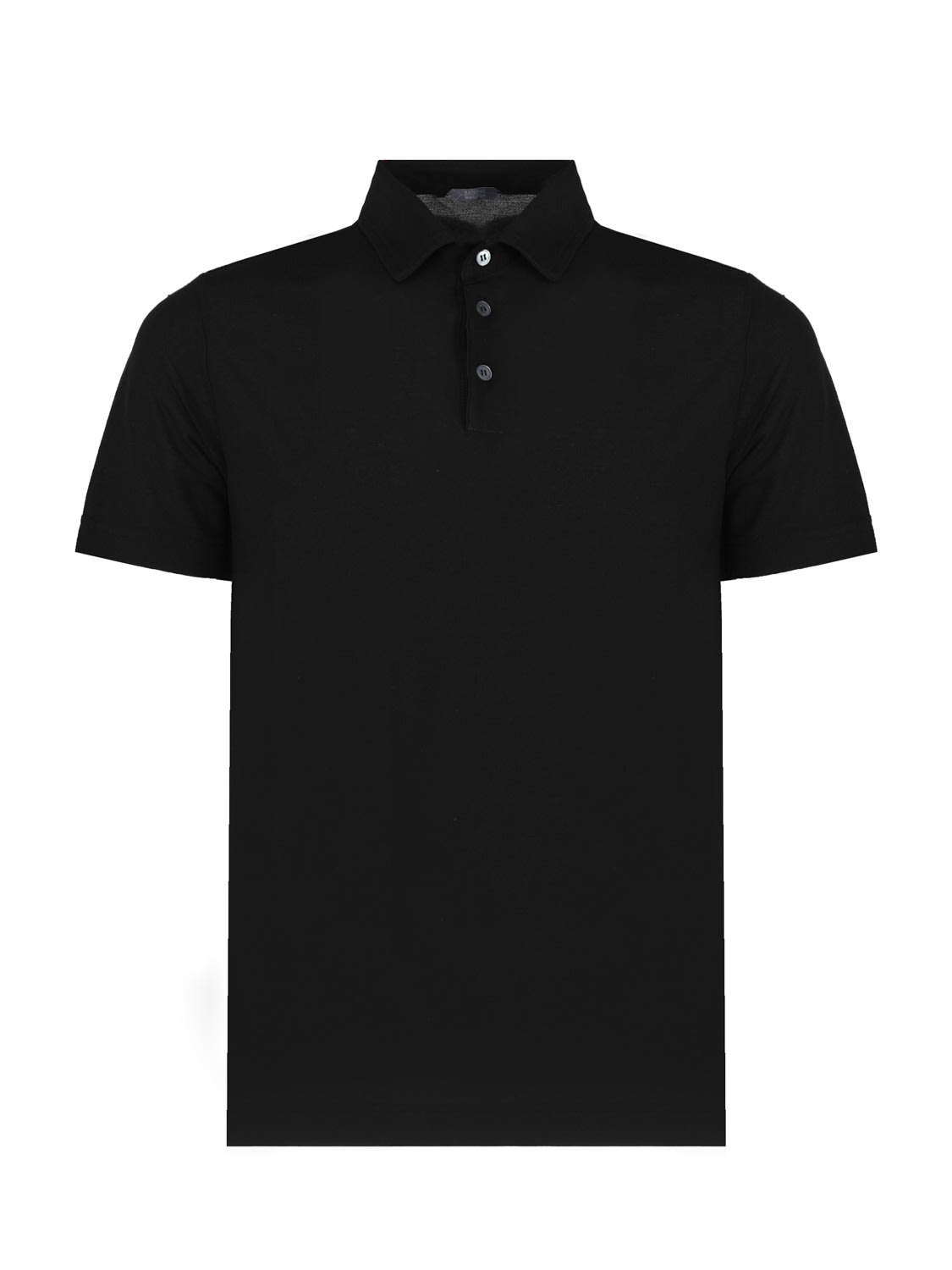 Shop Zanone Polo T-shirt In Black