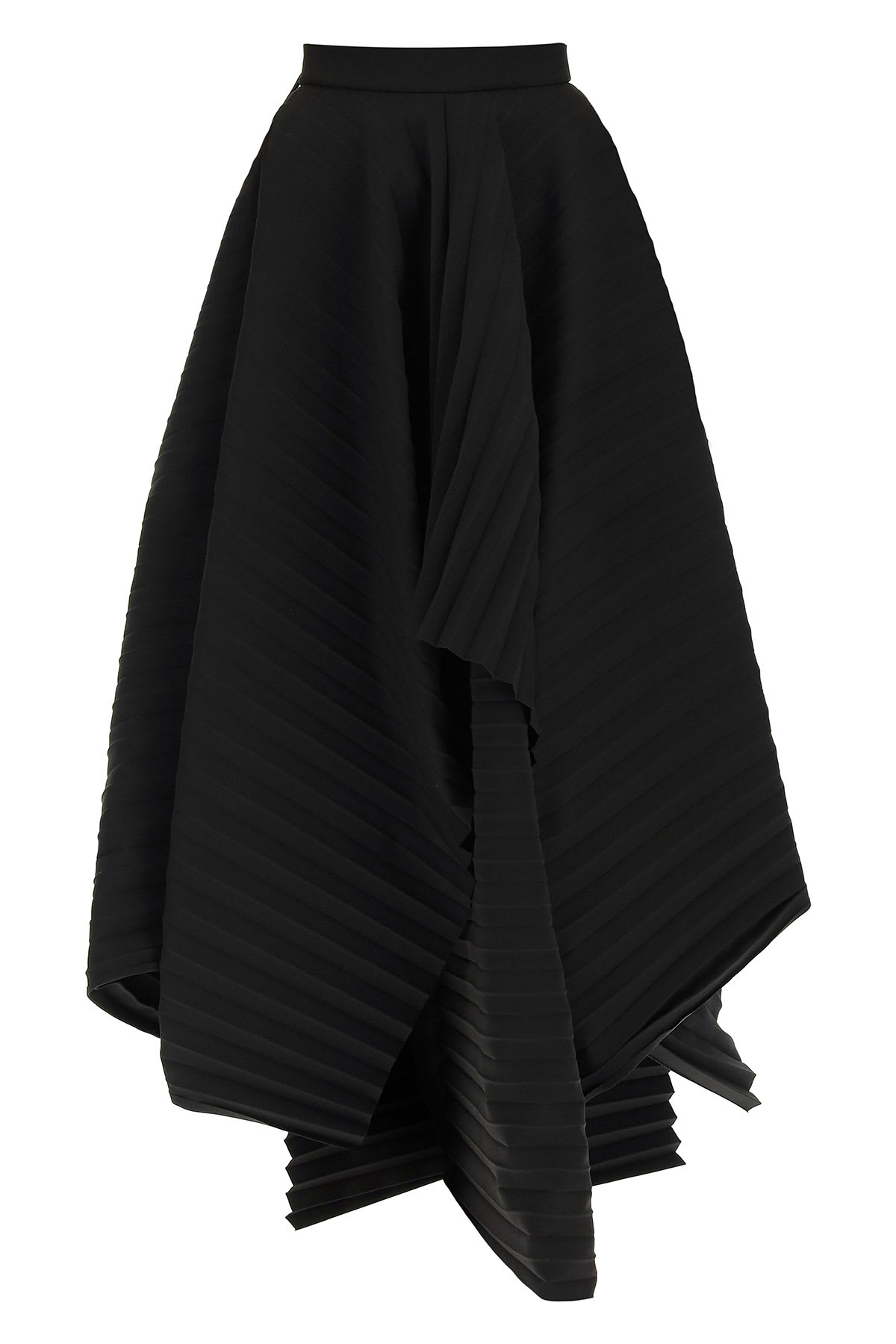 A.W.A.K.E. Mode Asymmetric Pleated Skirt