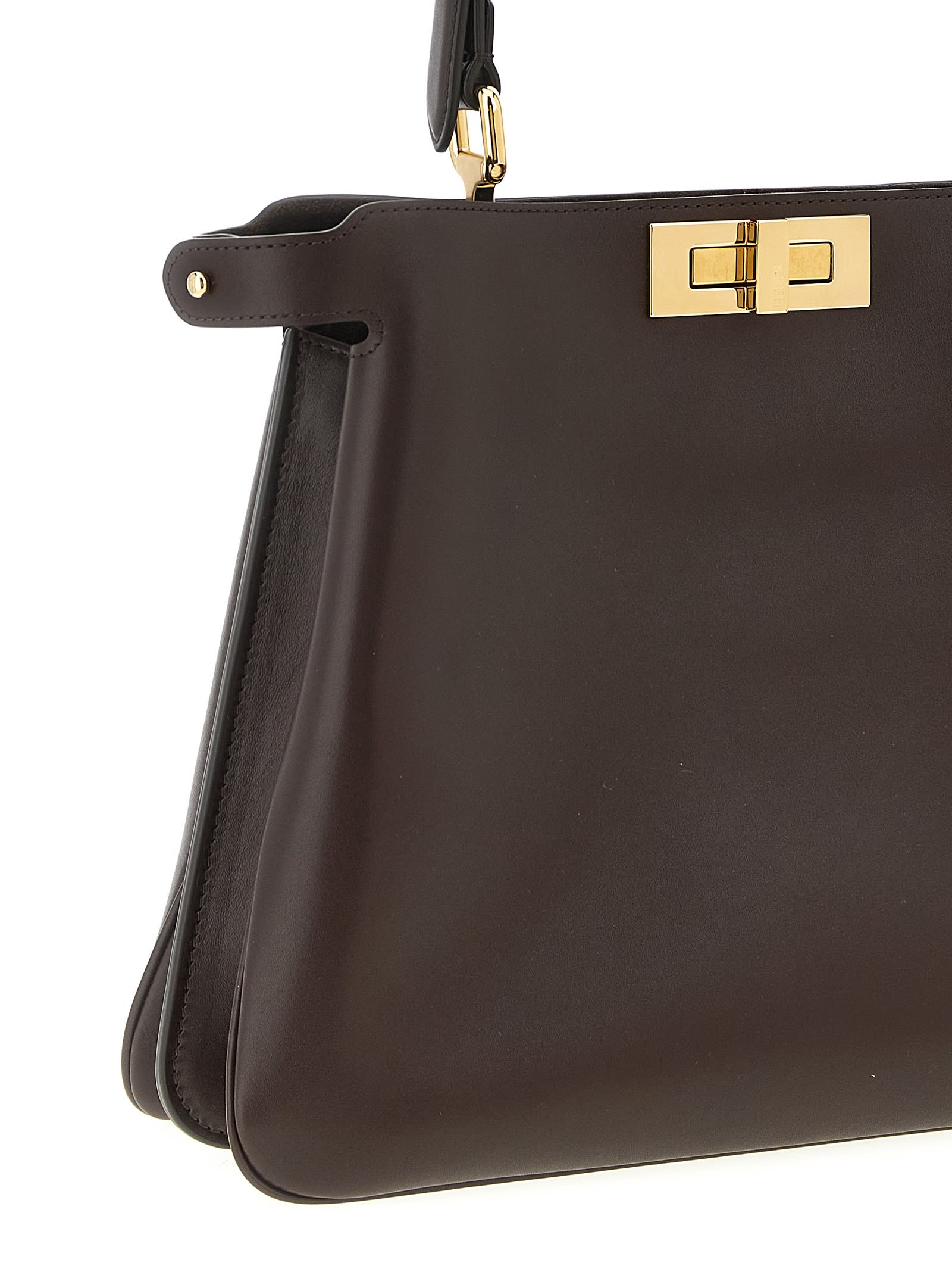 Fendi Peekaboo Soft Medium Handbag In Brown
