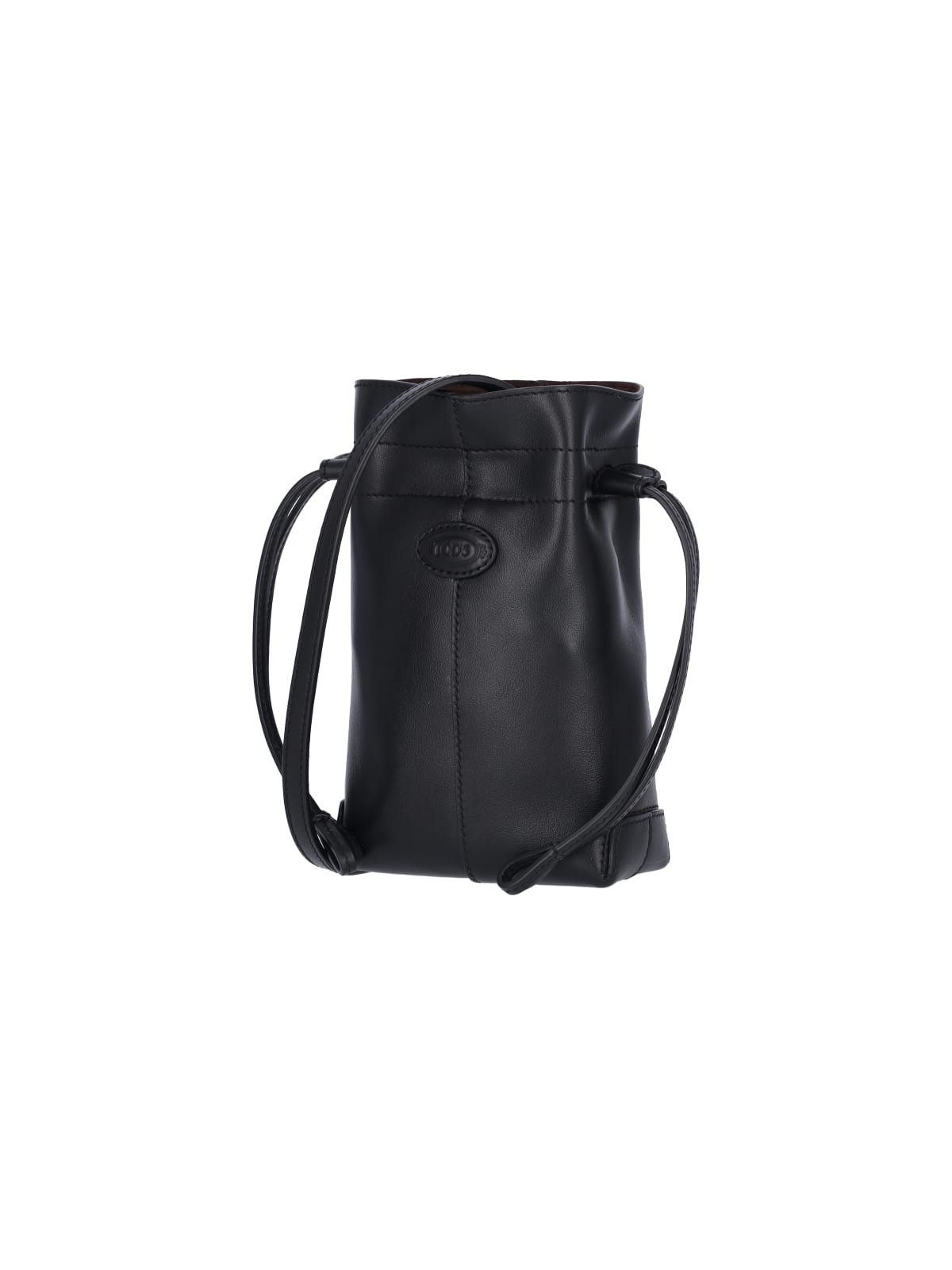 Shop Tod's Micro Di Bag Smartphone Holder In Black