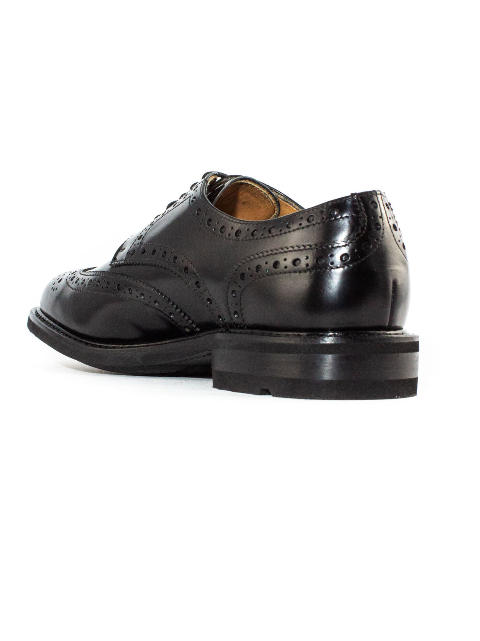 Shop Berwick 1707 Black Shiny Leather Derby Shoes