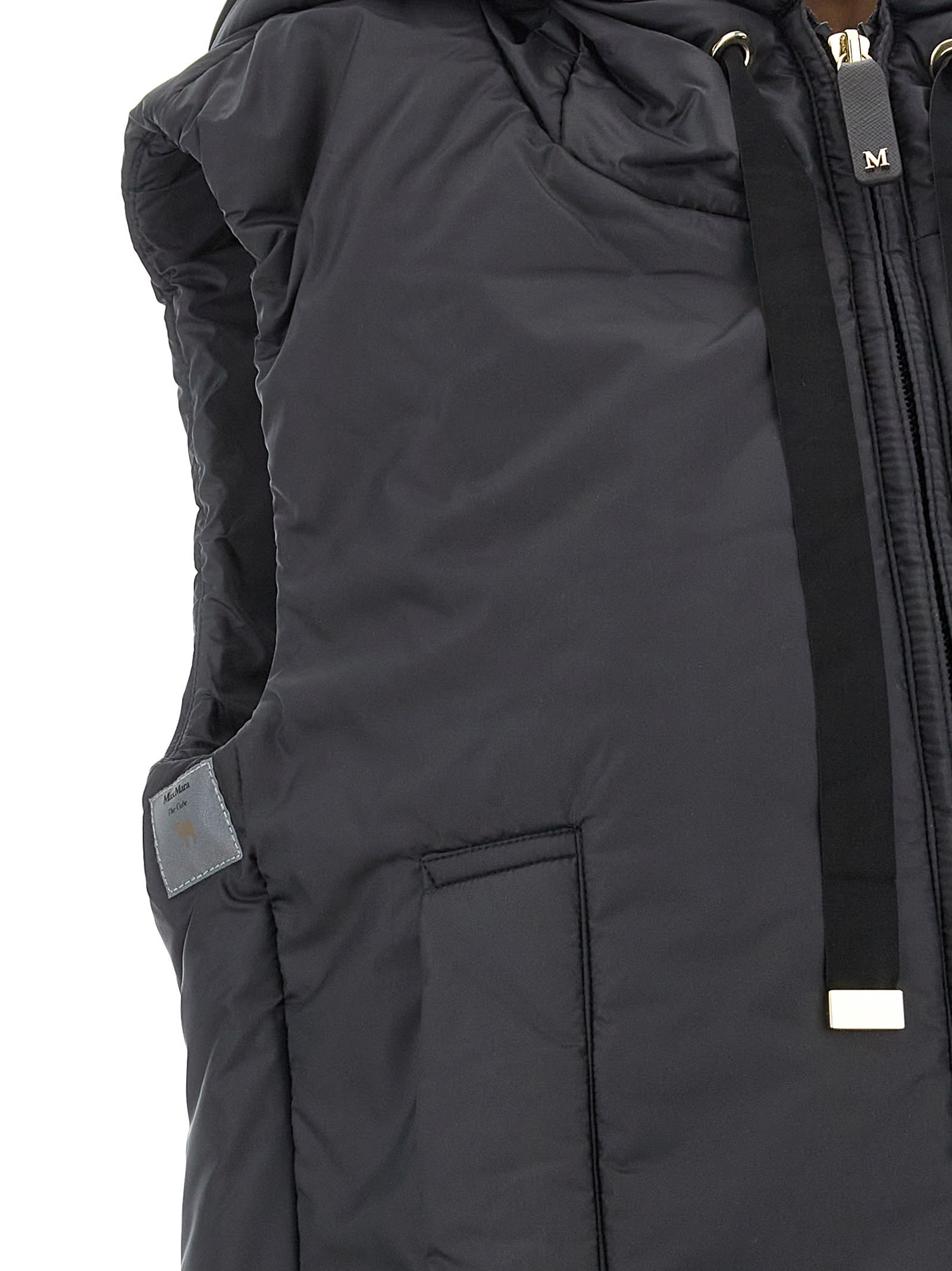 Shop Max Mara The Cube Greengo Padded Vest In Black