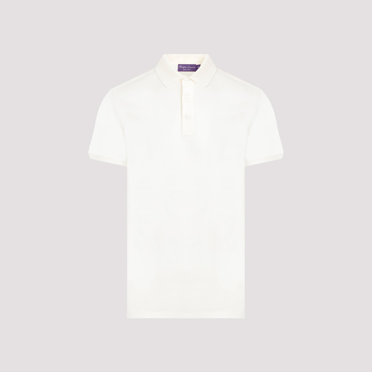 Shop Ralph Lauren Short Sleeve Polo In Classic Cream