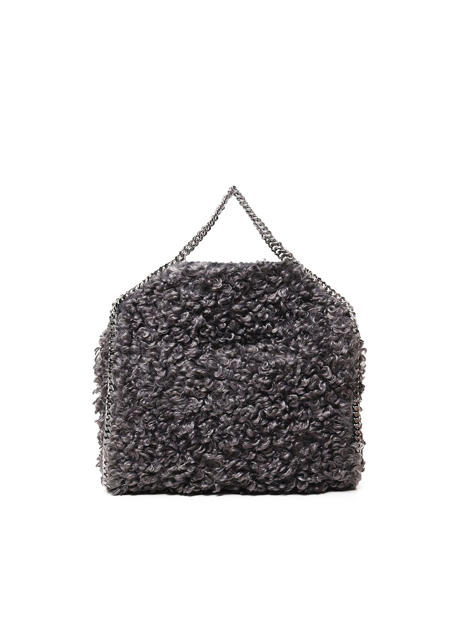 Shop Stella Mccartney Falabella Three Chain Bag In Grey