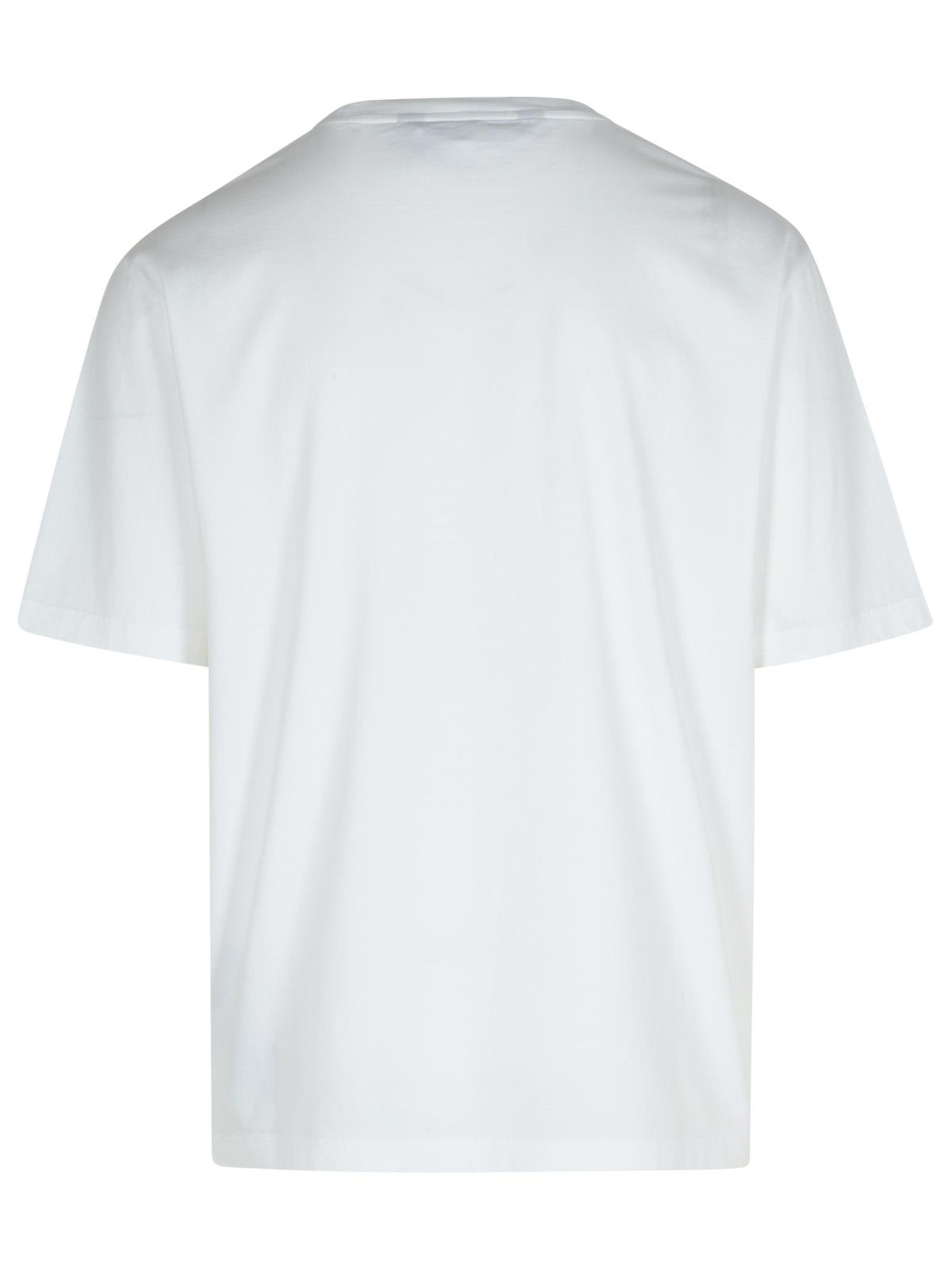 Shop Palm Angels Logo T-shirt In White