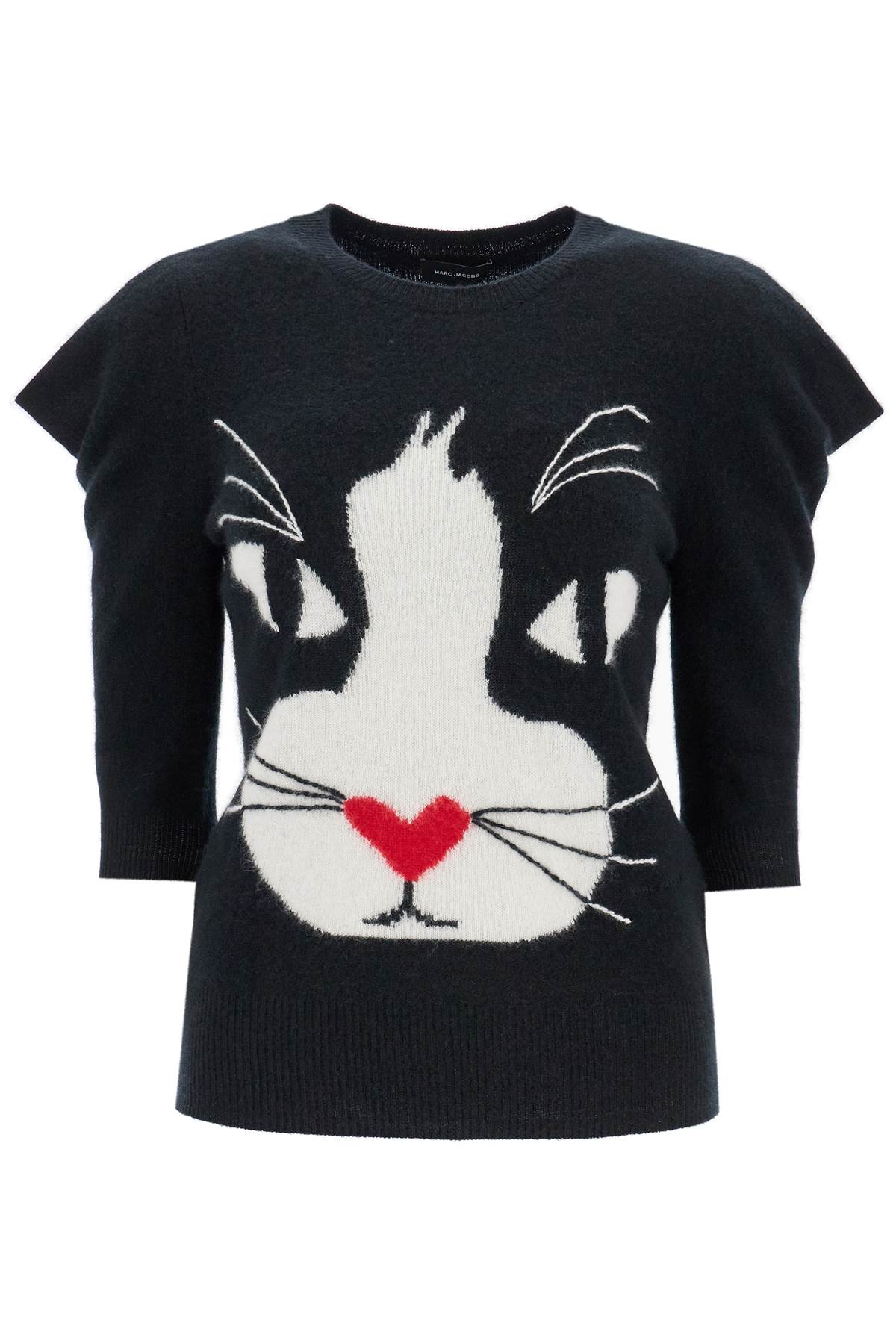 Shop Marc Jacobs Pullover The Cat Sweater In Black (black)