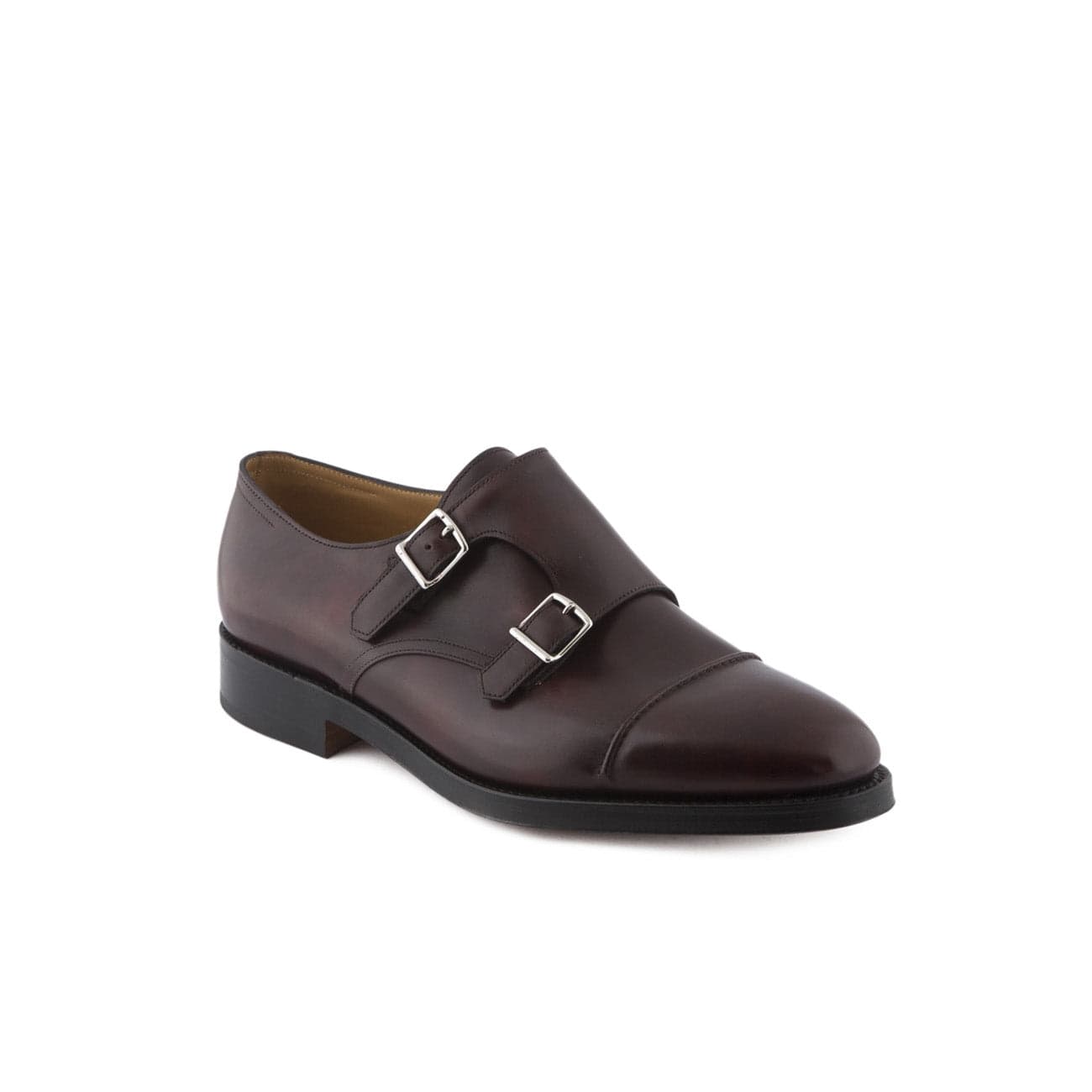 William Ii Claret Misty Calf Monk Strap Shoe