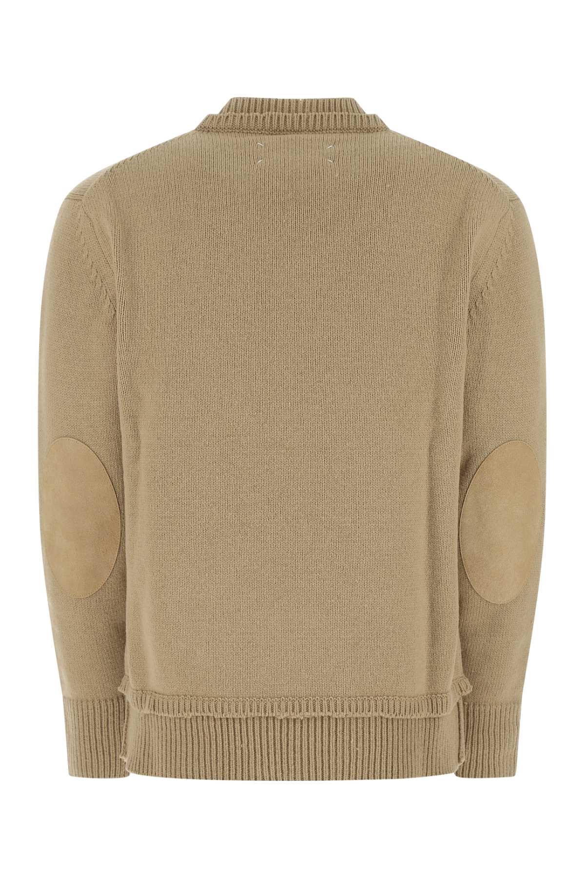 Maison Margiela Beige Wool Blend Sweater In 106f