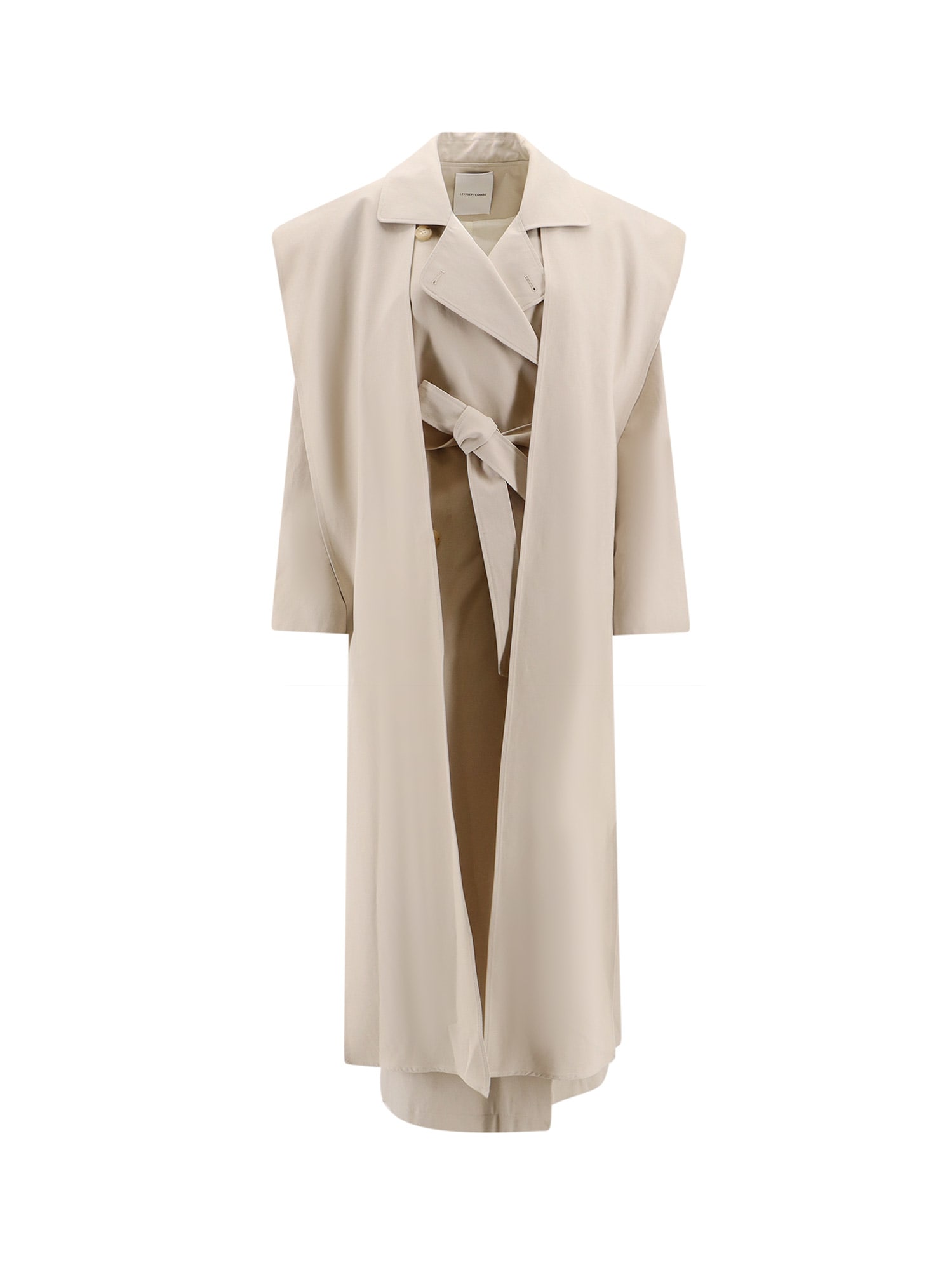 Shop Le 17 Septembre Trench In Beige