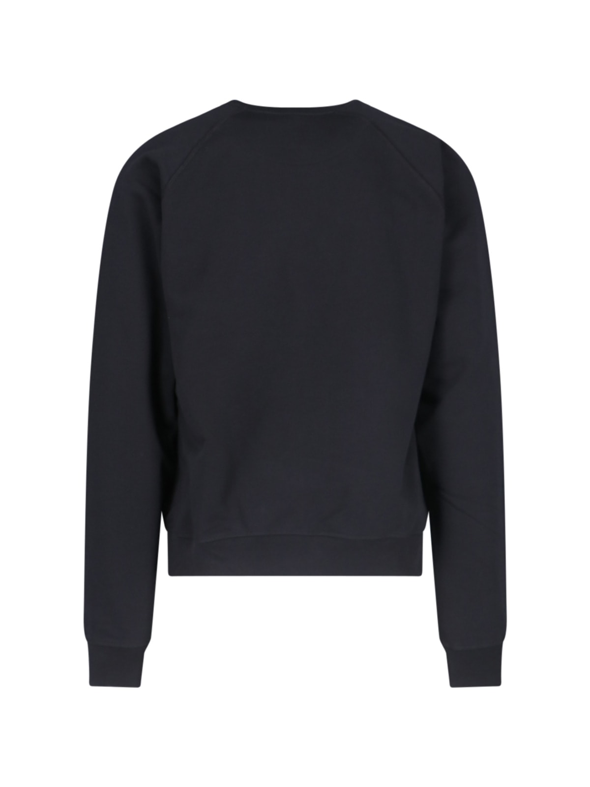 Shop Vivienne Westwood Raglan Logo Crew Neck Sweatshirt In Black